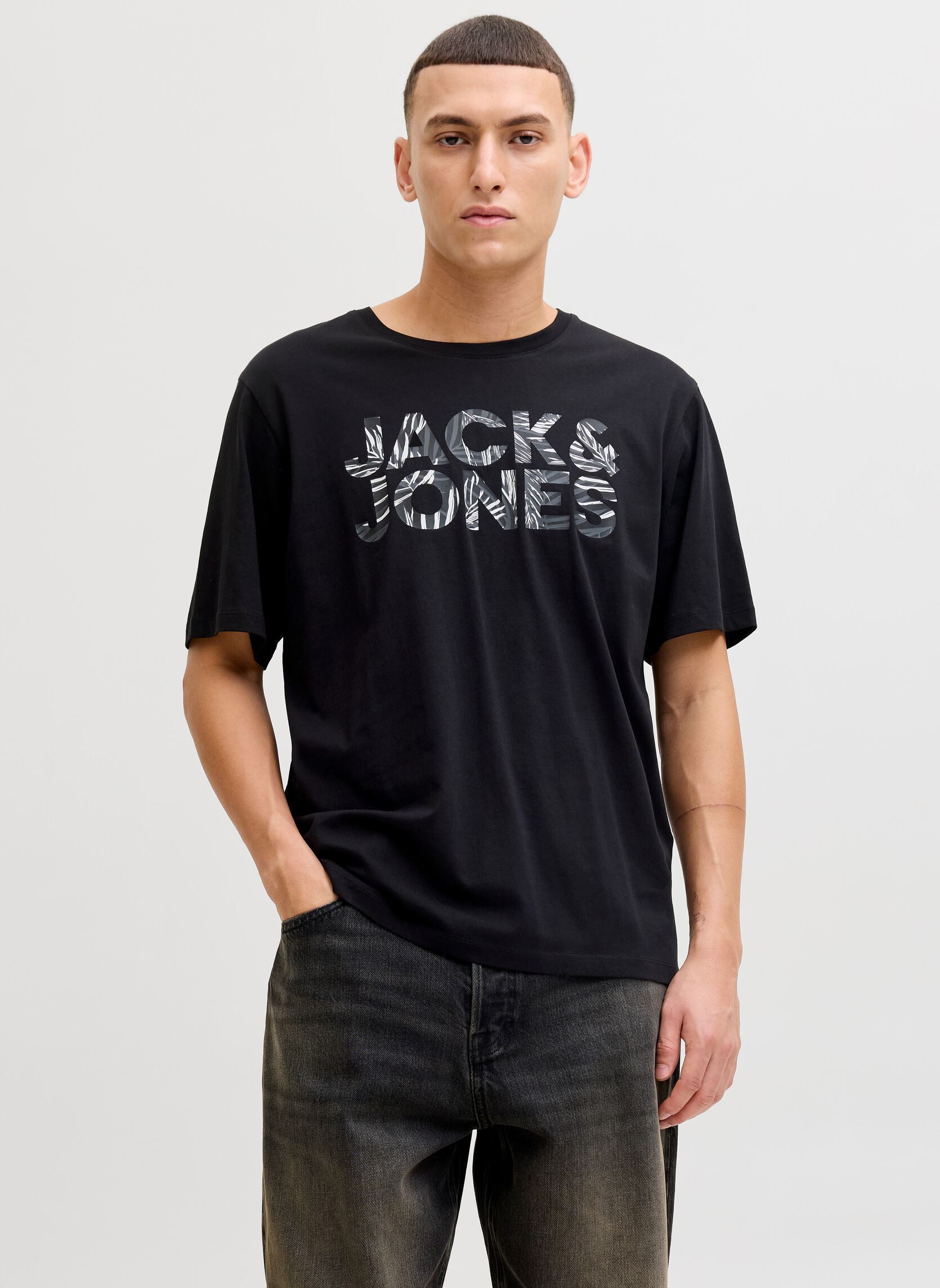 Vêtements Jack & Jones Jjejeff Logo Tee Ss Sn pour Homme