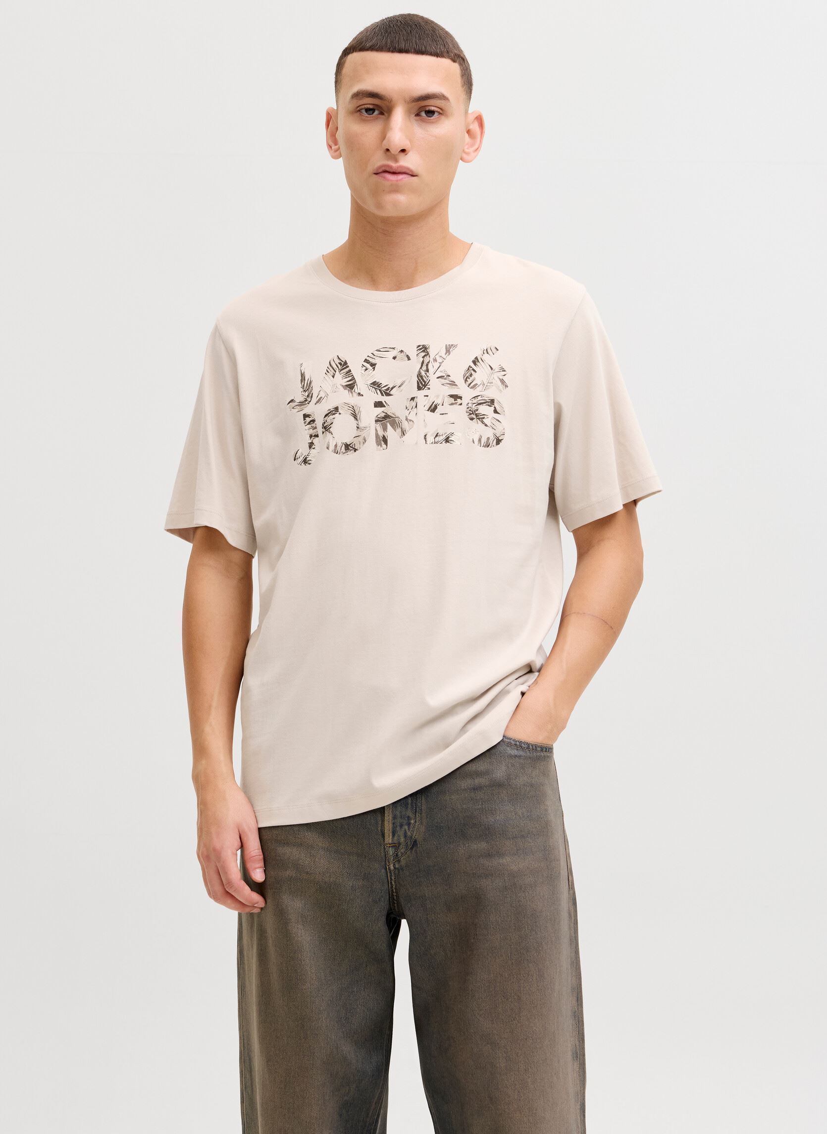 Vêtements Jack & Jones Jjejeff Logo Tee Ss Sn pour Homme - vue 2