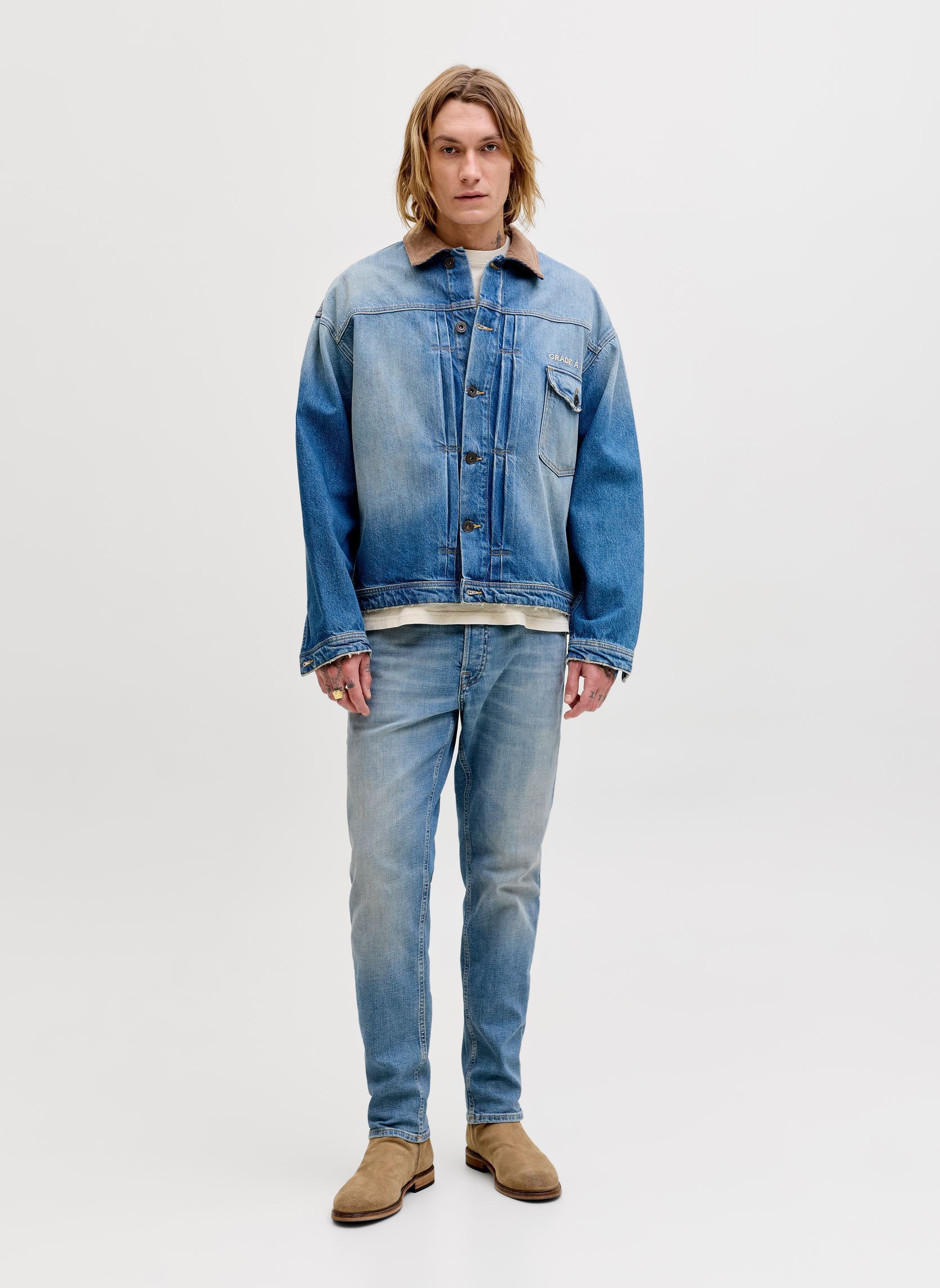 Jeans slim et skinny Jjimike Jjorginal Jos 511 Noos homme bleu Jack & Jones Jeans slim et skinny Jjimike Jjorginal Jos 511 Noos homme bleu BLUE DENIM