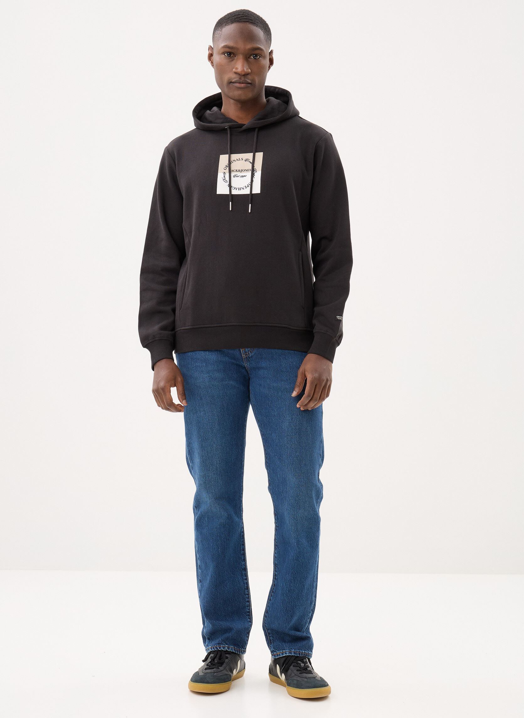 Sweats zippés Jorcatskills Square Branding Sweat Hood homme noir Jack & Jones Sweats zippés Jorcatskills Square Branding Sweat Hood homme noir BLACK