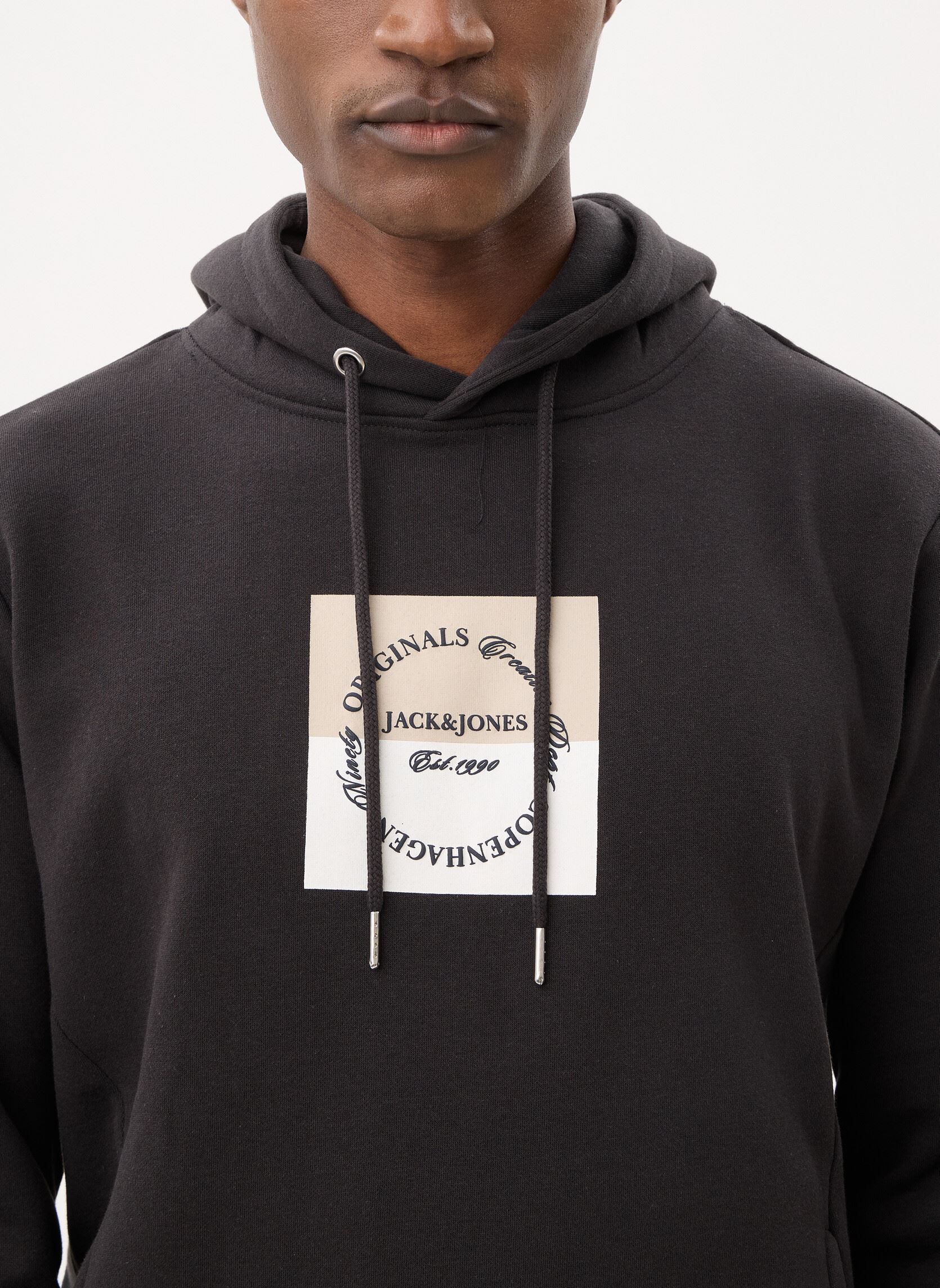 Sweats zippés Jorcatskills Square Branding Sweat Hood homme noir Jack & Jones Sweats zippés Jorcatskills Square Branding Sweat Hood homme noir BLACK