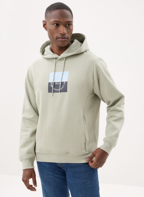 Jack & Jones Sweats zippés Jorcatskills Square Branding Sweat Hood homme vert