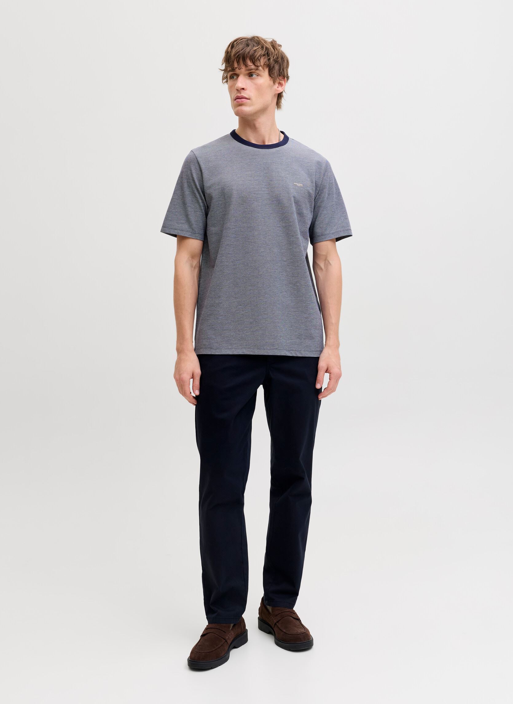 Tee-shirts manches courtes Jprblualves Ss Tee Ln homme bleu Jack & Jones Tee-shirts manches courtes Jprblualves Ss Tee Ln homme bleu MARITIME BLUE