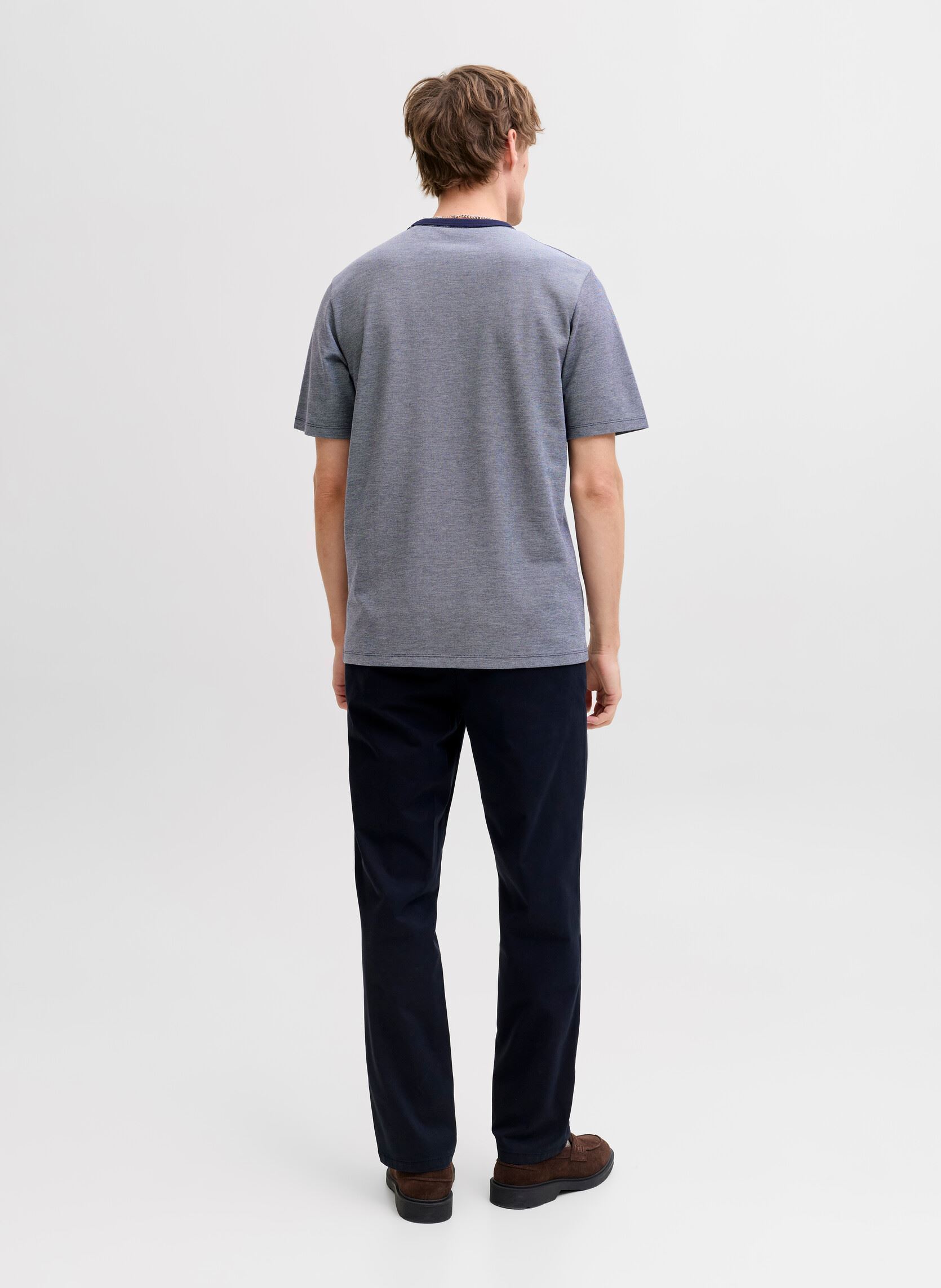 Tee-shirts manches courtes Jprblualves Ss Tee Ln homme bleu Jack & Jones Tee-shirts manches courtes Jprblualves Ss Tee Ln homme bleu MARITIME BLUE