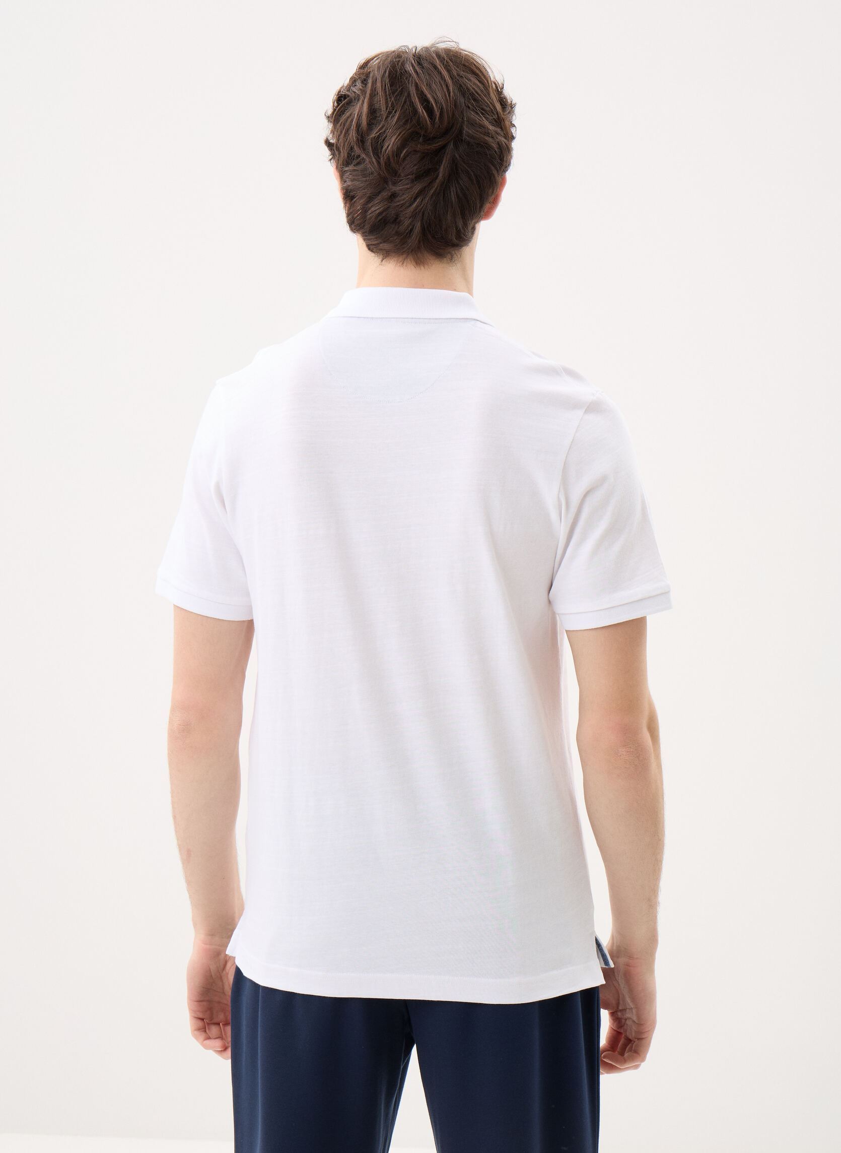 Polos manches courtes Jprblucaleb Ss Slub Polo homme blanc Jack & Jones Polos manches courtes Jprblucaleb Ss Slub Polo homme blanc BRIGHT WHITE