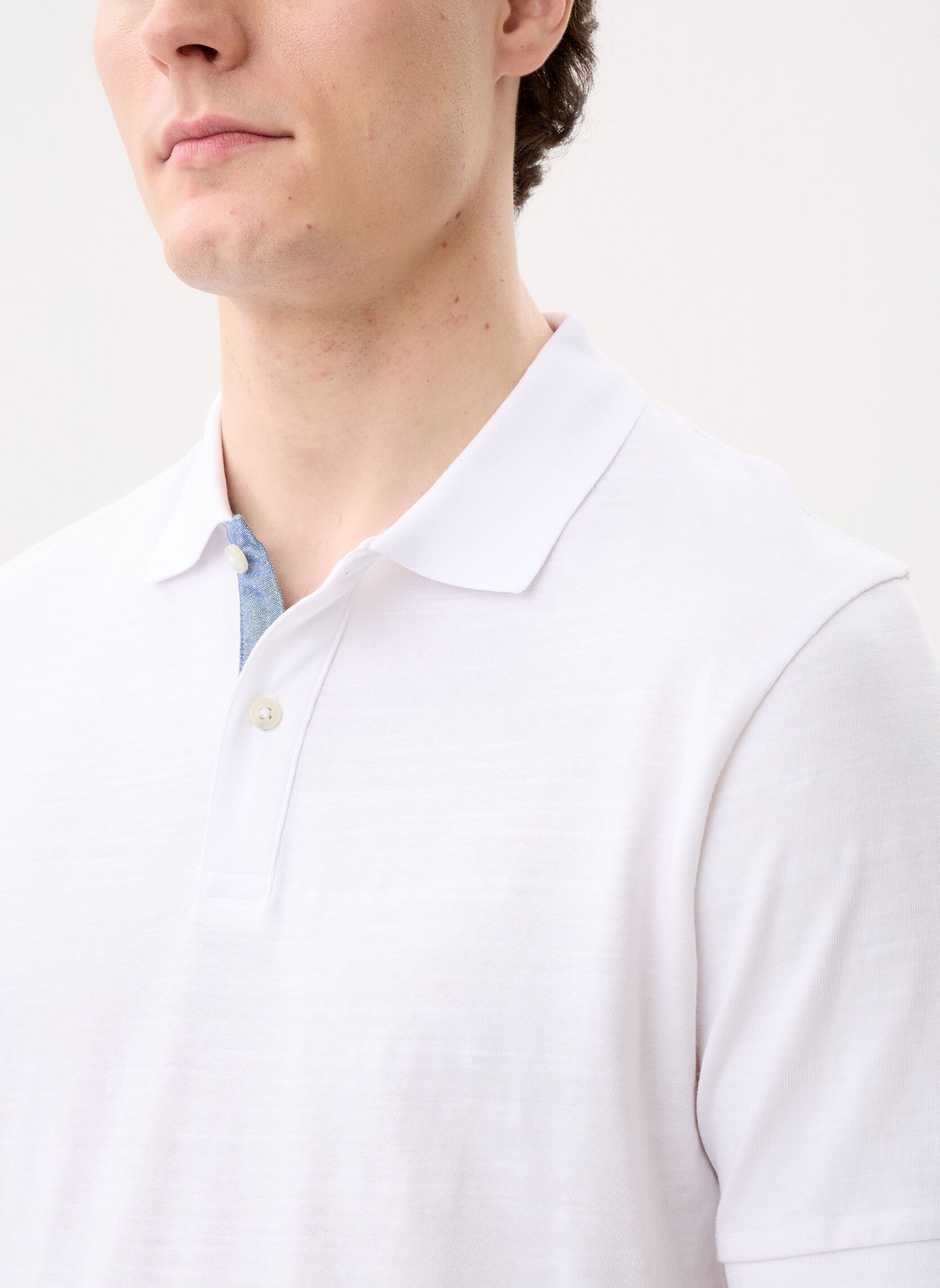 Polos manches courtes Jprblucaleb Ss Slub Polo homme blanc Jack & Jones Polos manches courtes Jprblucaleb Ss Slub Polo homme blanc BRIGHT WHITE
