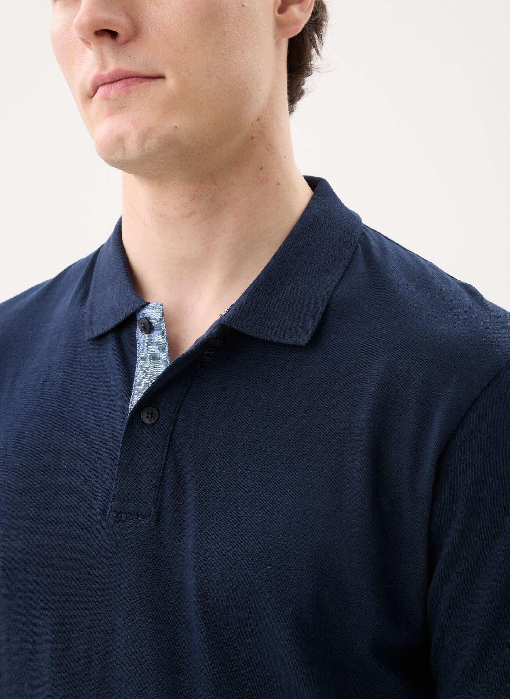Polos manches courtes Jprblucaleb Ss Slub Polo homme bleu Jack & Jones Polos manches courtes Jprblucaleb Ss Slub Polo homme bleu SKY CAPTAIN