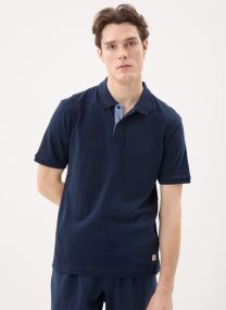 Polos manches courtes Jprblucaleb Ss Slub Polo homme blanc