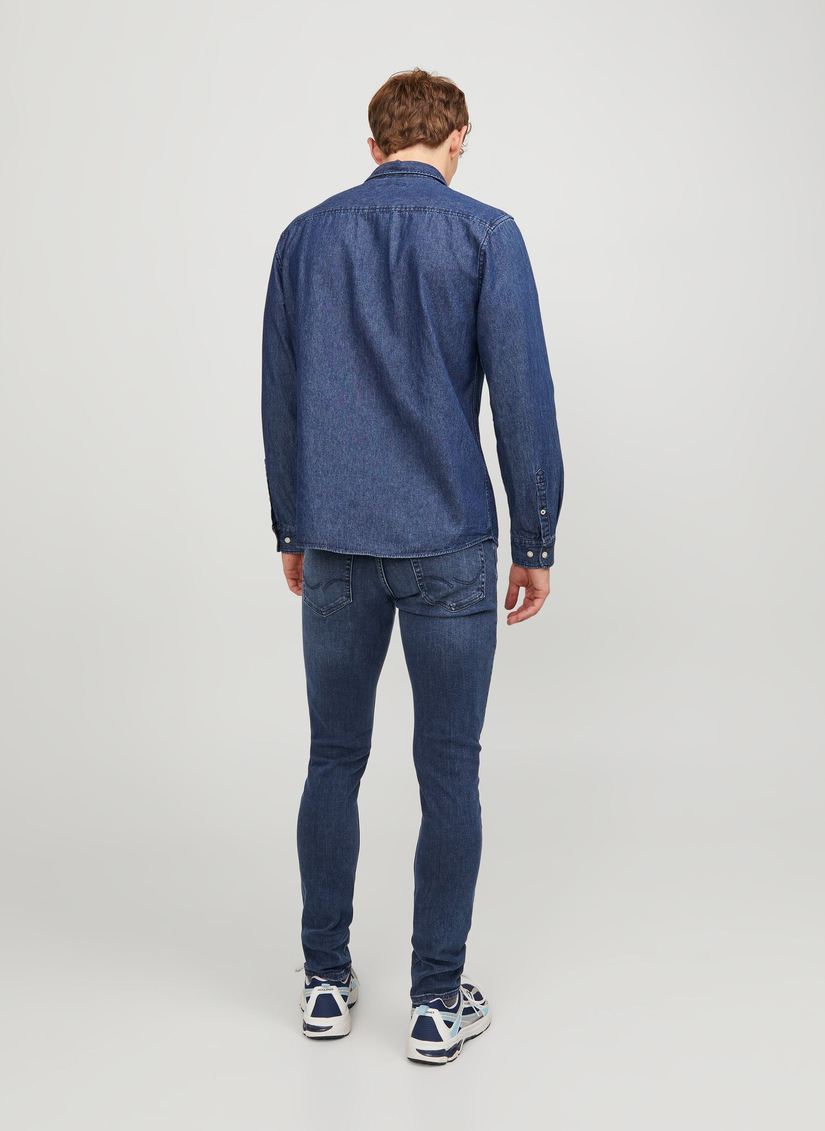 Jeans slim et skinny Jjiglenn Jjoriginal Cb 812 Noos homme bleu Jack & Jones Jeans slim et skinny Jjiglenn Jjoriginal Cb 812 Noos homme bleu BLUE DENIM