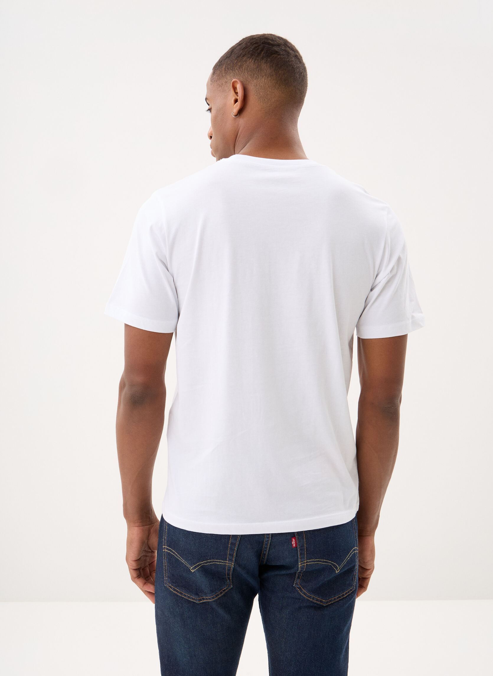 Tee-shirts Jormontauk Front Tee Ss Crew Neck Fst homme blanc Jack & Jones Tee-shirts Jormontauk Front Tee Ss Crew Neck Fst homme blanc BRIGHT WHITE