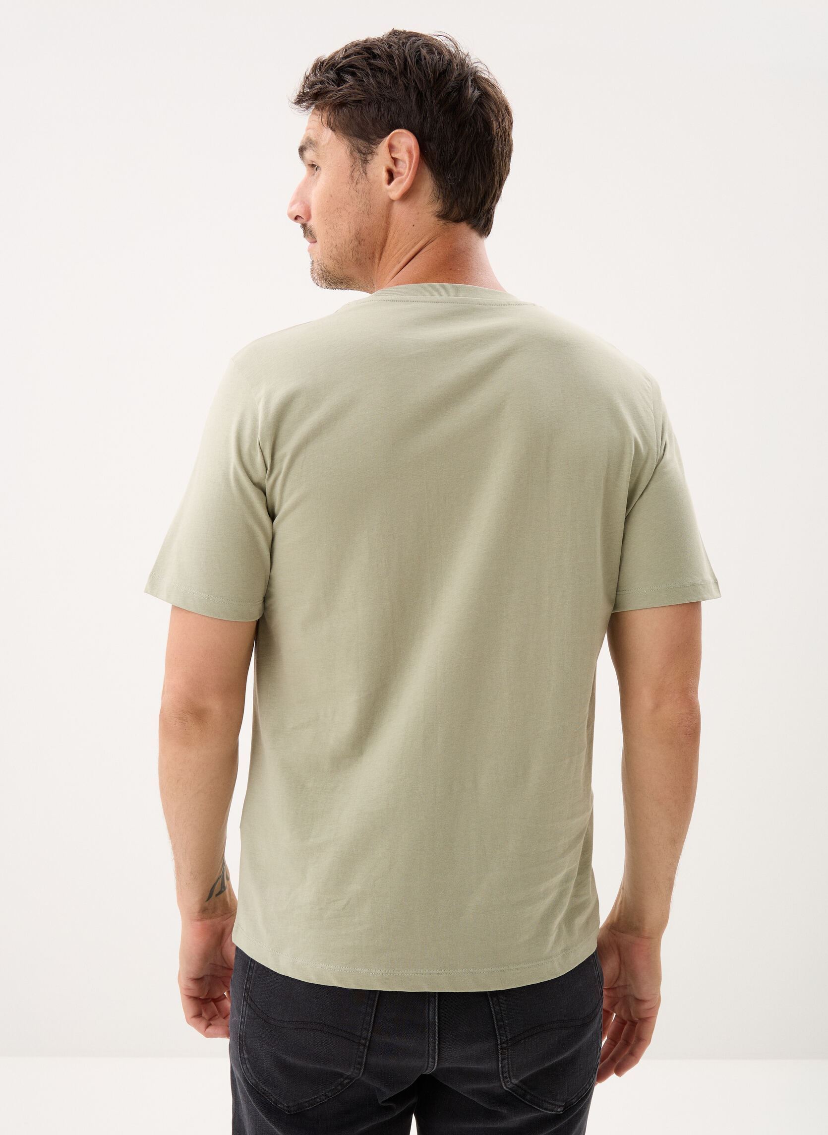 Tee-shirts Jormontauk Front Tee Ss Crew Neck Fst homme vert Jack & Jones Tee-shirts Jormontauk Front Tee Ss Crew Neck Fst homme vert SEAGRASS