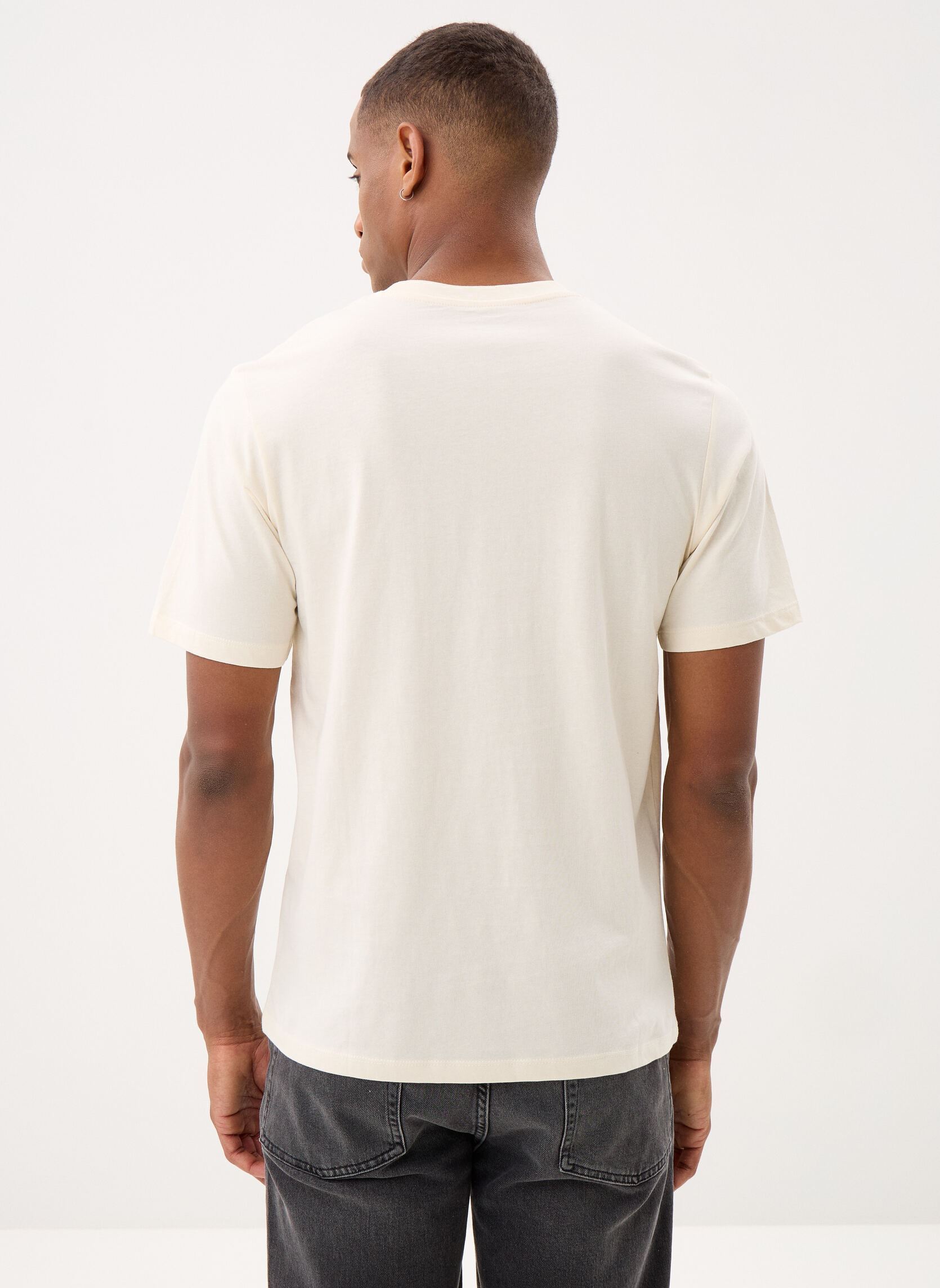 Tee-shirts Jormontauk Front Tee Ss Crew Neck Fst homme blanc Jack & Jones Tee-shirts Jormontauk Front Tee Ss Crew Neck Fst homme blanc ANTIQUE WHITE