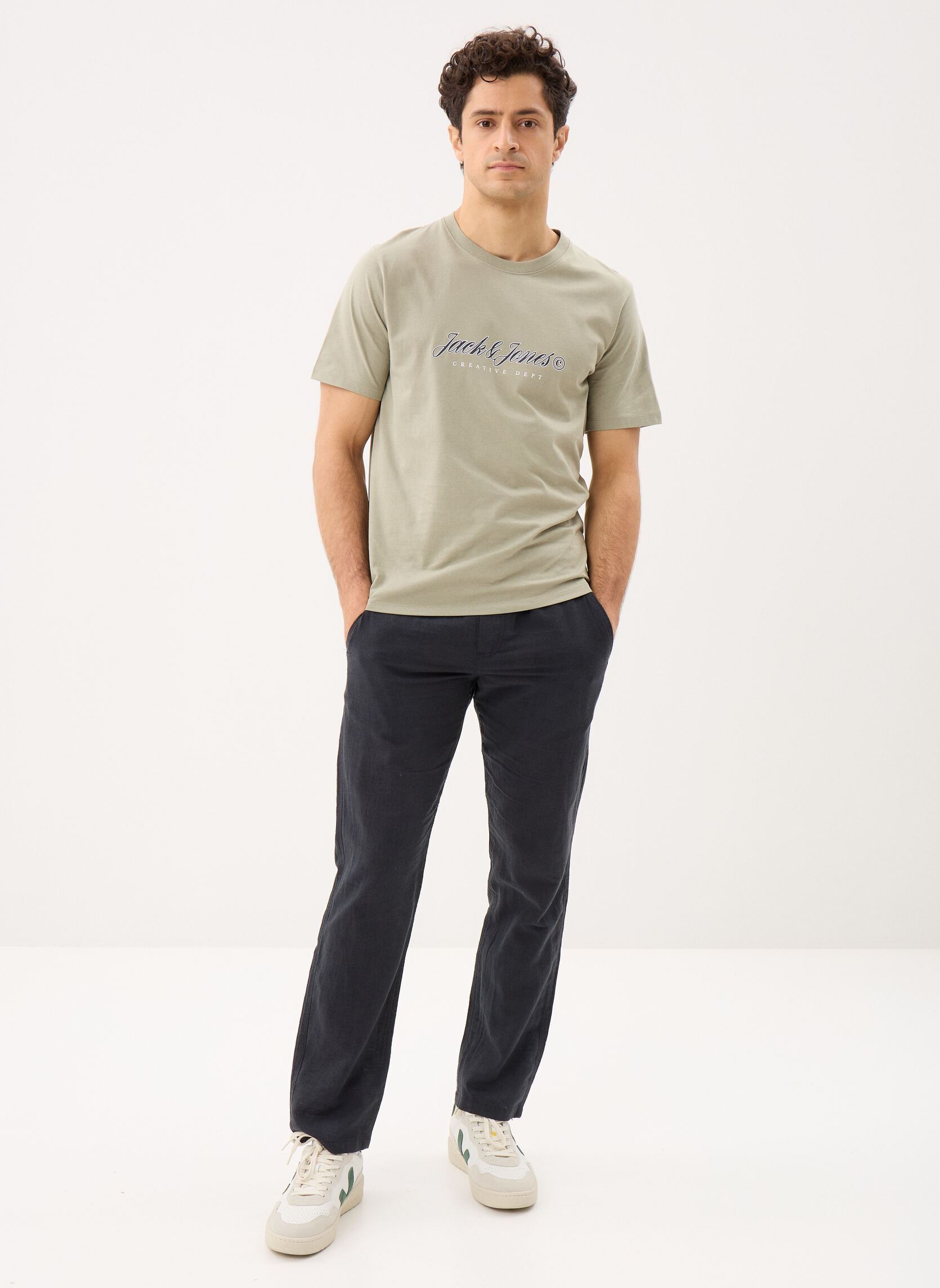 Kurzarm-T-Shirts Jormontauk Type Front Tee Cn herren grün Jack & Jones Kurzarm-T-Shirts Jormontauk Type Front Tee Cn herren grün SEAGRASS