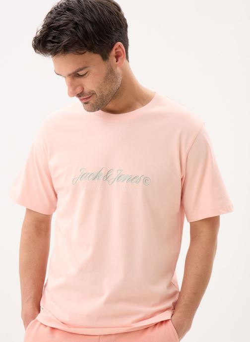 Jack & Jones T-shirts met korte mouwen Jormontauk Type Front Tee Cn heren oranje