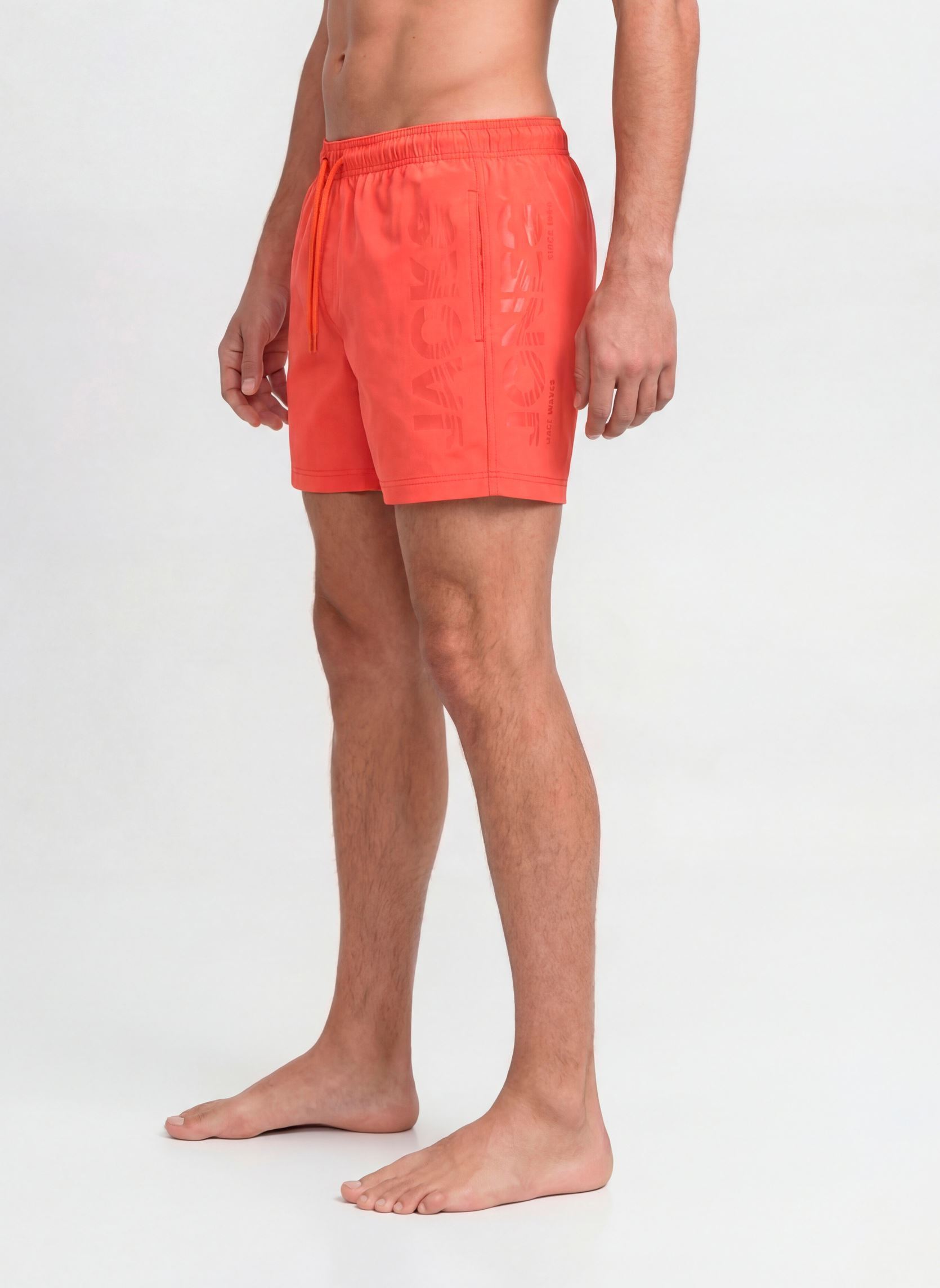 Zwemshorts Jpstmaui Wave Logo Swim Shorts Reg Sn heren oranje Jack & Jones Zwemshorts Jpstmaui Wave Logo Swim Shorts Reg Sn heren oranje HOT CORAL