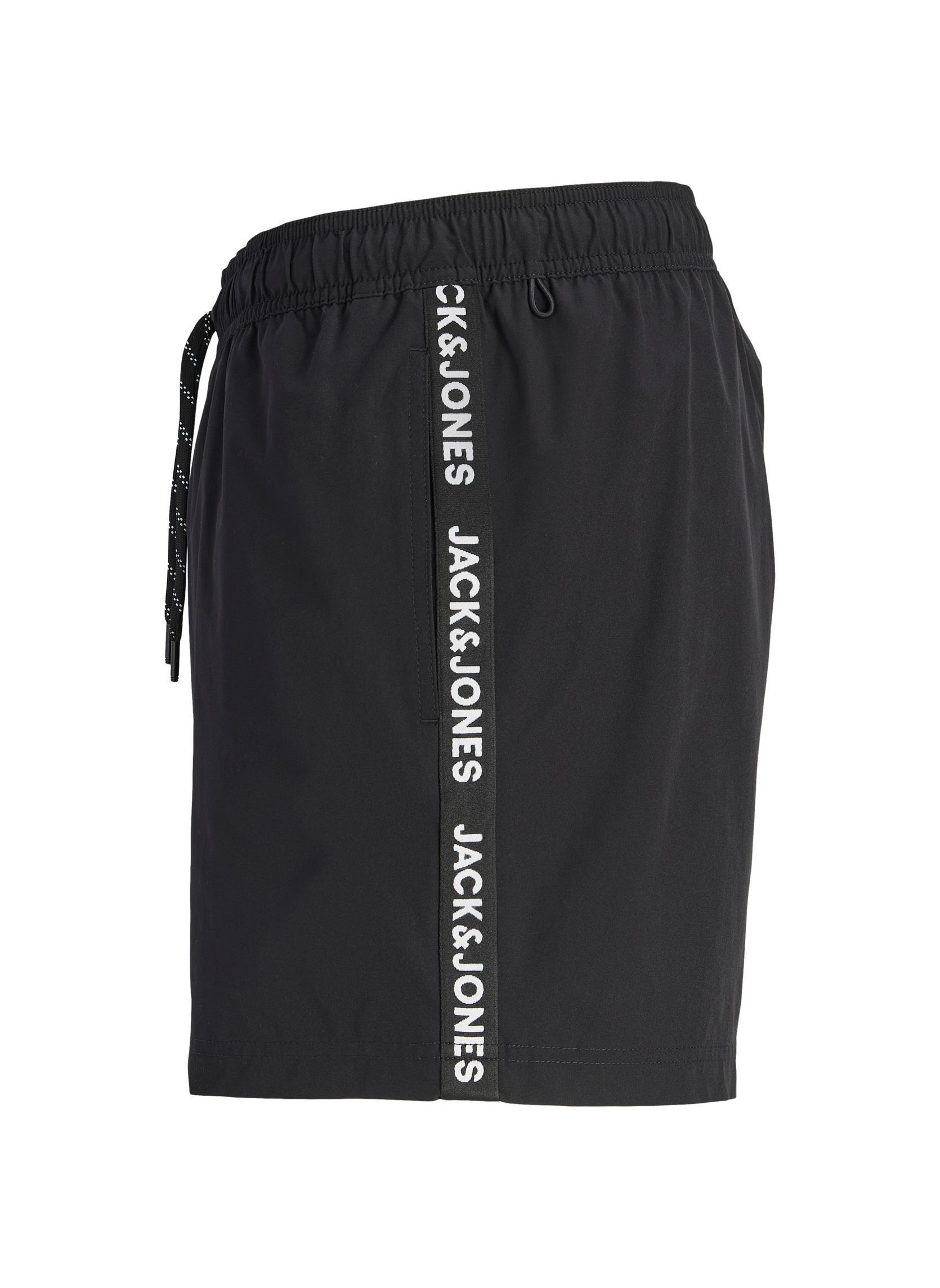 Shorts de bain Jpstfiji Jjbasic Tape Swimshorts Reg homme noir Jack & Jones Shorts de bain Jpstfiji Jjbasic Tape Swimshorts Reg homme noir BLACK