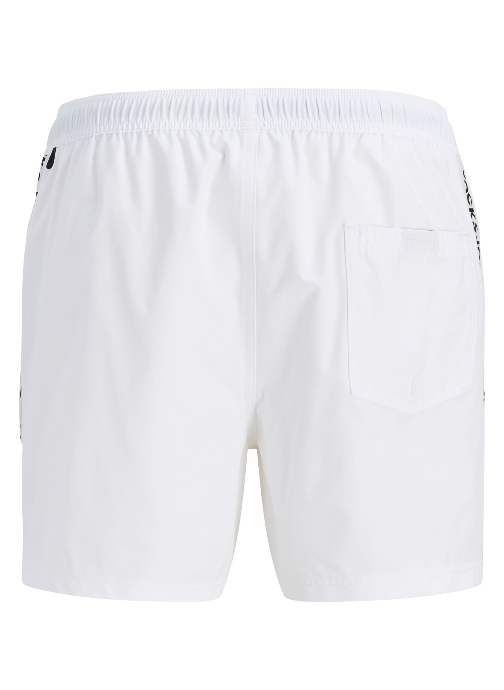 Shorts de bain Jpstfiji Jjbasic Tape Swimshorts Reg homme blanc Jack & Jones Shorts de bain Jpstfiji Jjbasic Tape Swimshorts Reg homme blanc WHITE