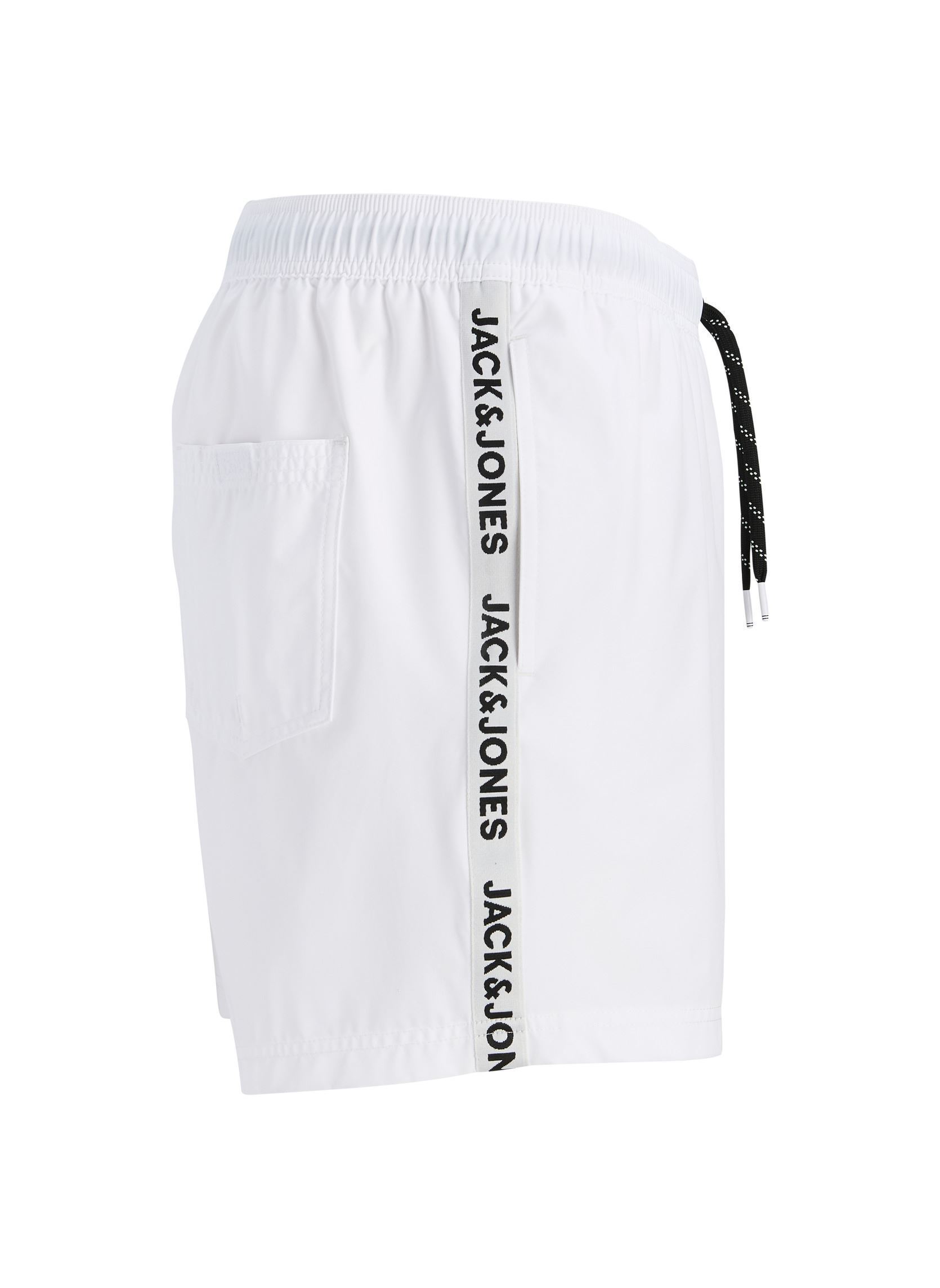 Shorts de bain Jpstfiji Jjbasic Tape Swimshorts Reg homme blanc Jack & Jones Shorts de bain Jpstfiji Jjbasic Tape Swimshorts Reg homme blanc WHITE