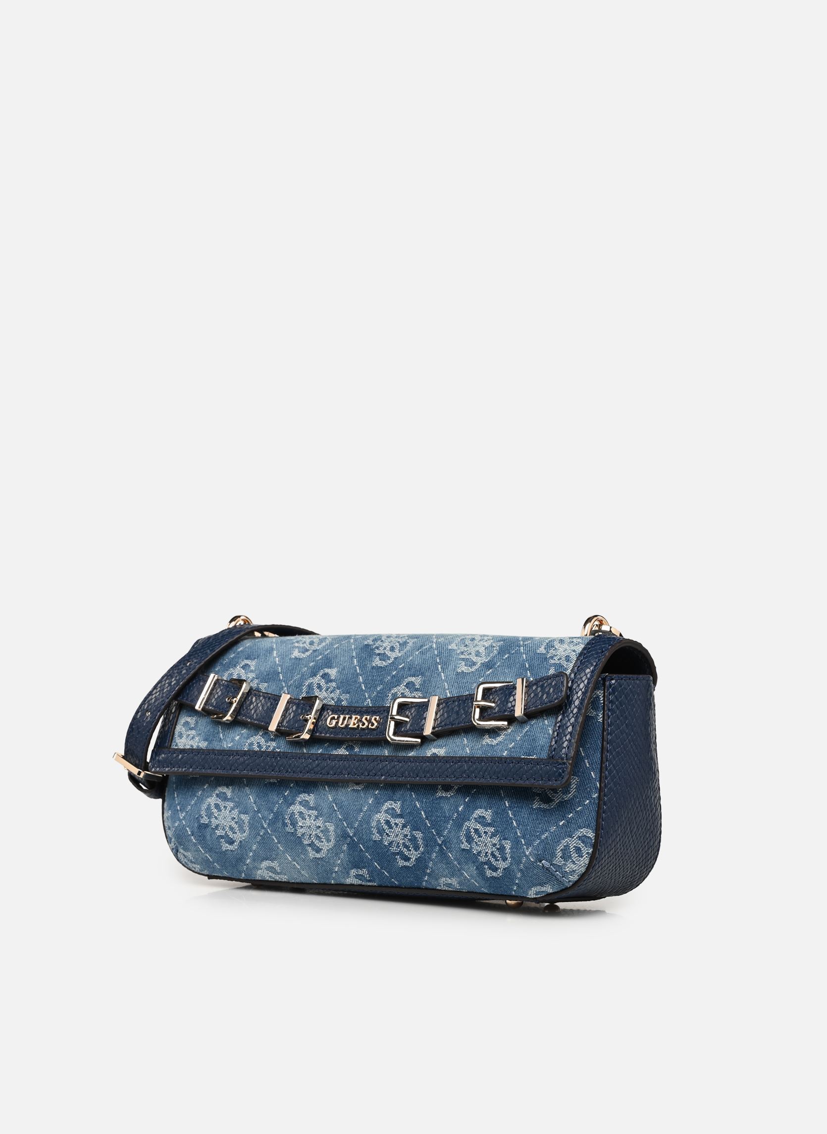 Schoudertassen Dovie Flap Shoulder Bag dames blauw Guess Schoudertassen Dovie Flap Shoulder Bag dames blauw DENIM LOGO