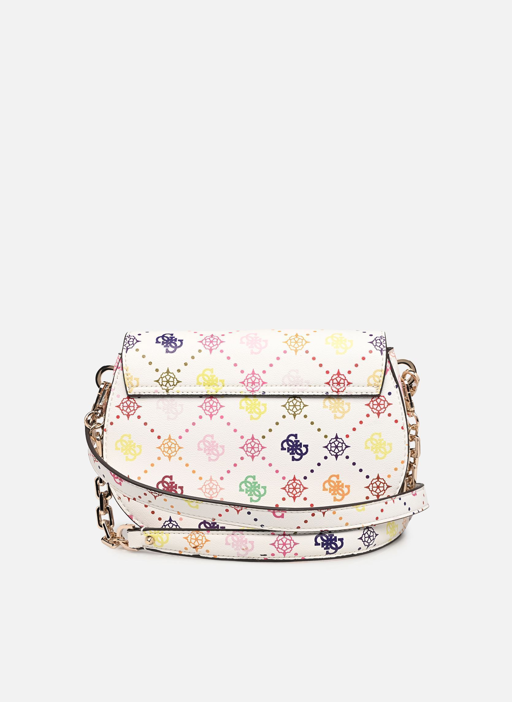 Schoudertassen Emelie Logo Flap Shoulder Bag dames meerkleurig Guess Schoudertassen Emelie Logo Flap Shoulder Bag dames meerkleurig MULTI LOGO