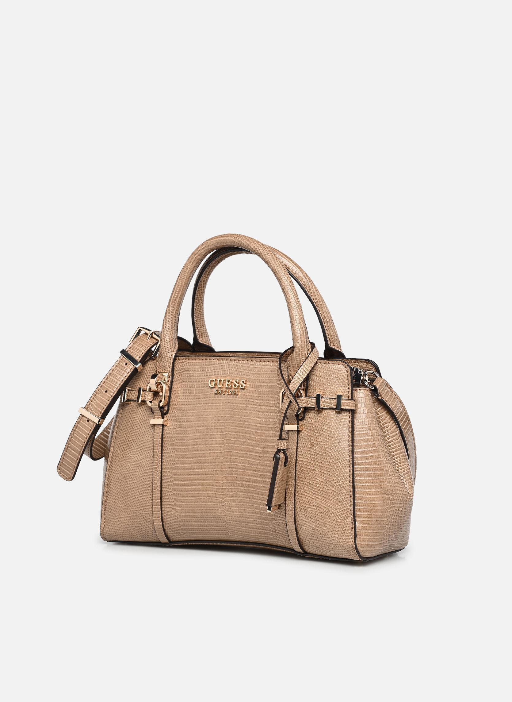 Sacs à main Leona Small Multi Comp Satchel femme beige Guess Sacs à main Leona Small Multi Comp Satchel femme beige BEIGE