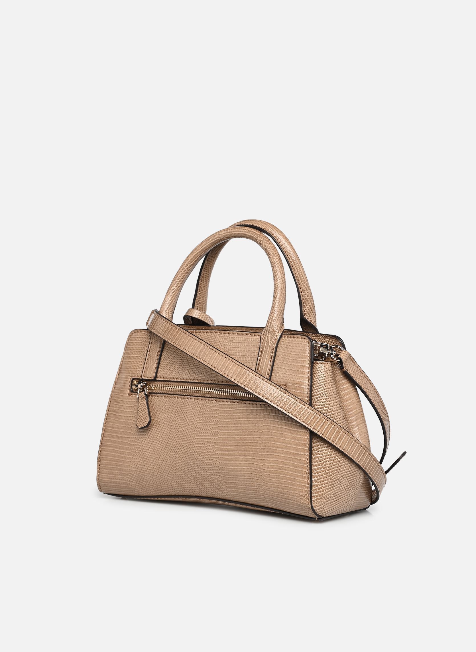 Sacs à main Leona Small Multi Comp Satchel femme beige Guess Sacs à main Leona Small Multi Comp Satchel femme beige BEIGE