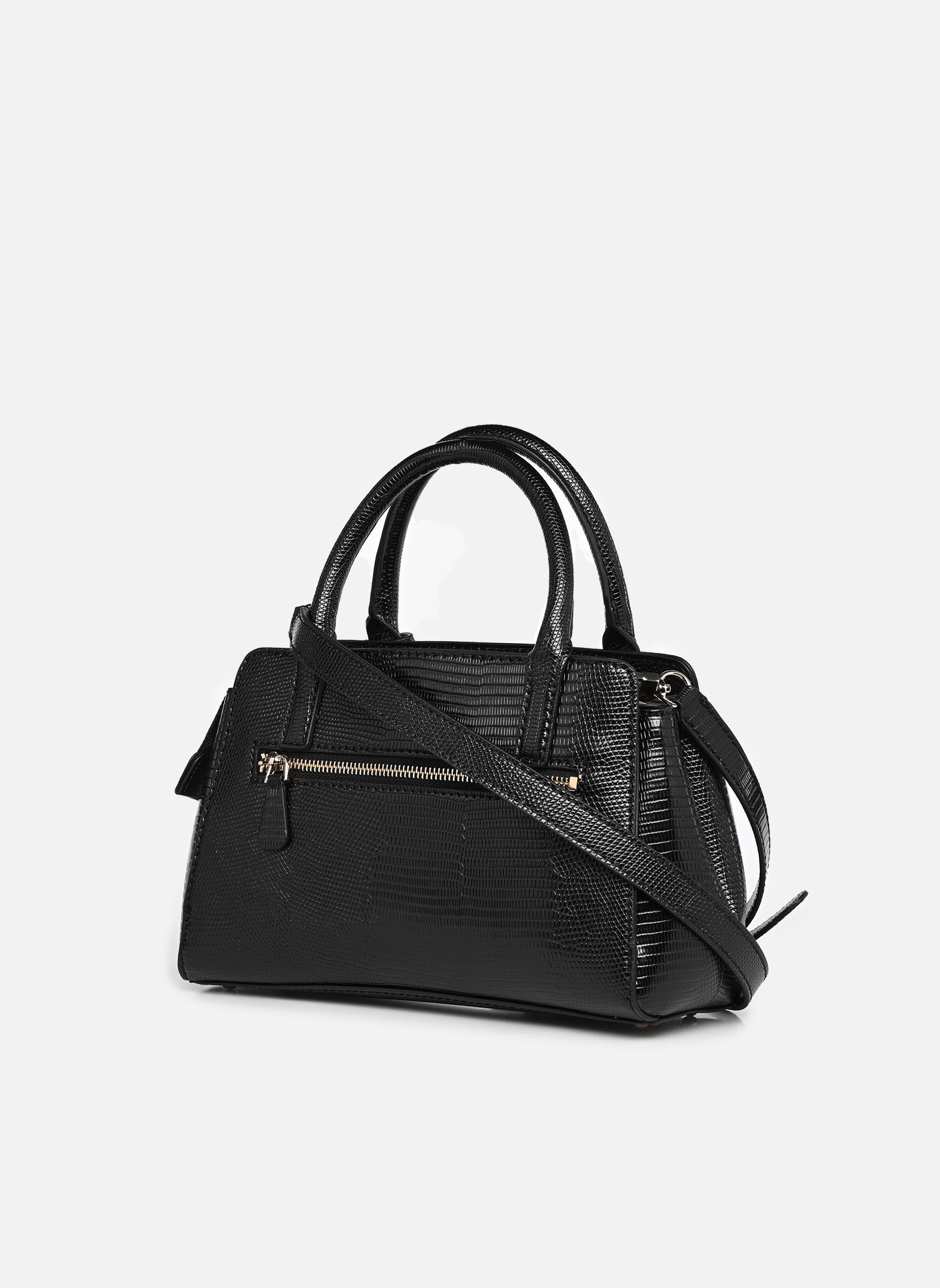 Sacs à main Leona Small Multi Comp Satchel femme noir Guess Sacs à main Leona Small Multi Comp Satchel femme noir BLACK