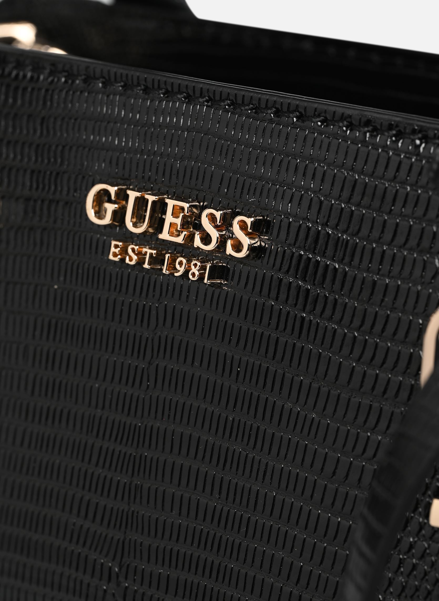 Sacs à main Leona Small Multi Comp Satchel femme noir Guess Sacs à main Leona Small Multi Comp Satchel femme noir BLACK