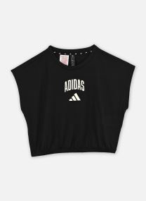Tee-shirts manches courtes JG CLGT TEE BLACK/OWHITE fille noir