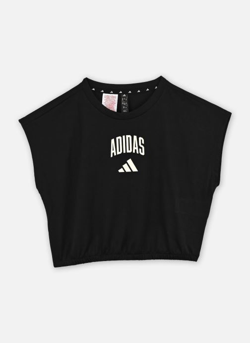 adidas sportswear T-shirts met korte mouwen JG CLGT TEE BLACK/OWHITE meisjes zwart