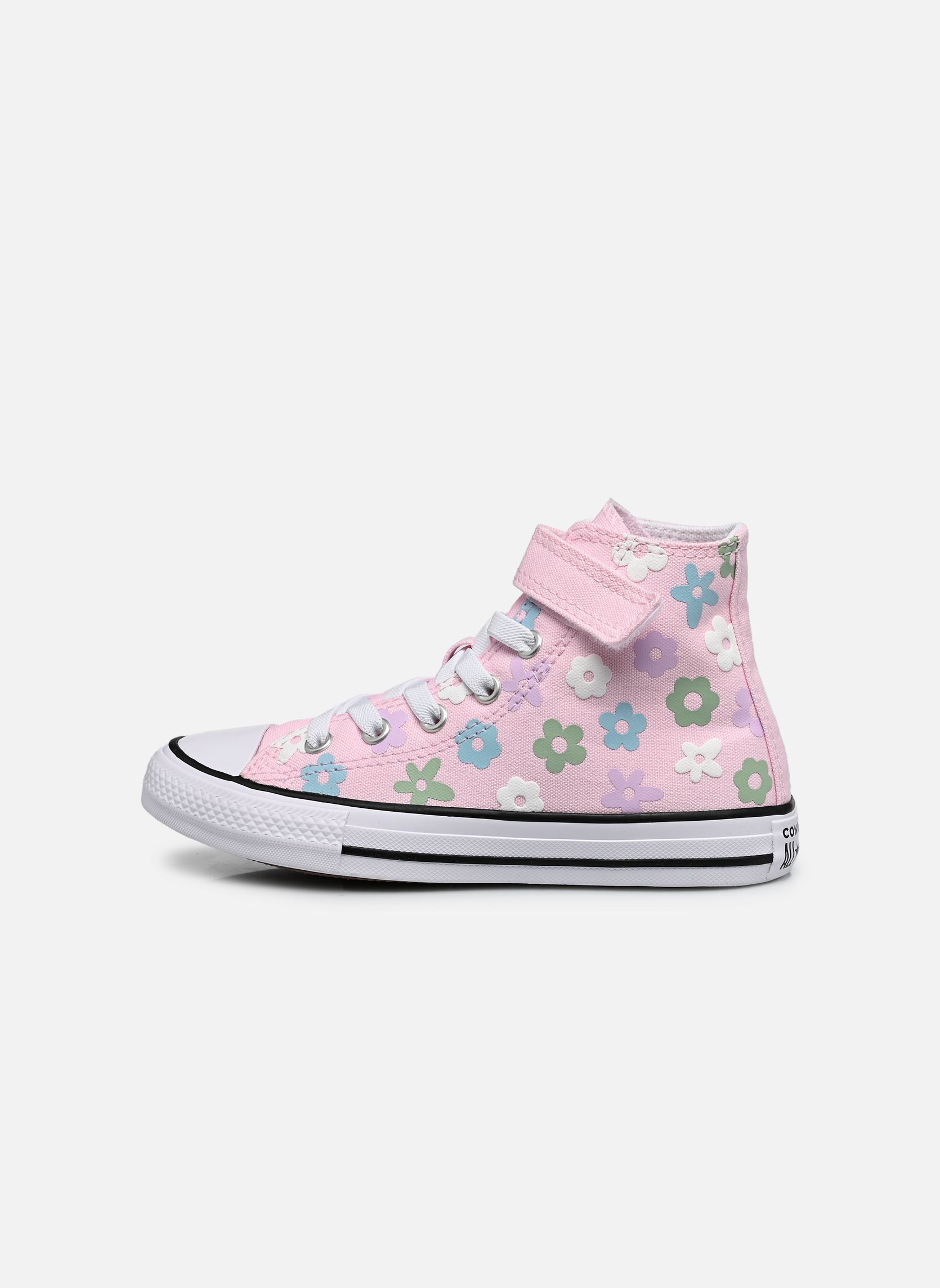 Baskets hautes Chuck Taylor All Star Easy-On Bubble Flo fille rose Converse Baskets hautes Chuck Taylor All Star Easy-On Bubble Flo fille rose New Found Bloom/White