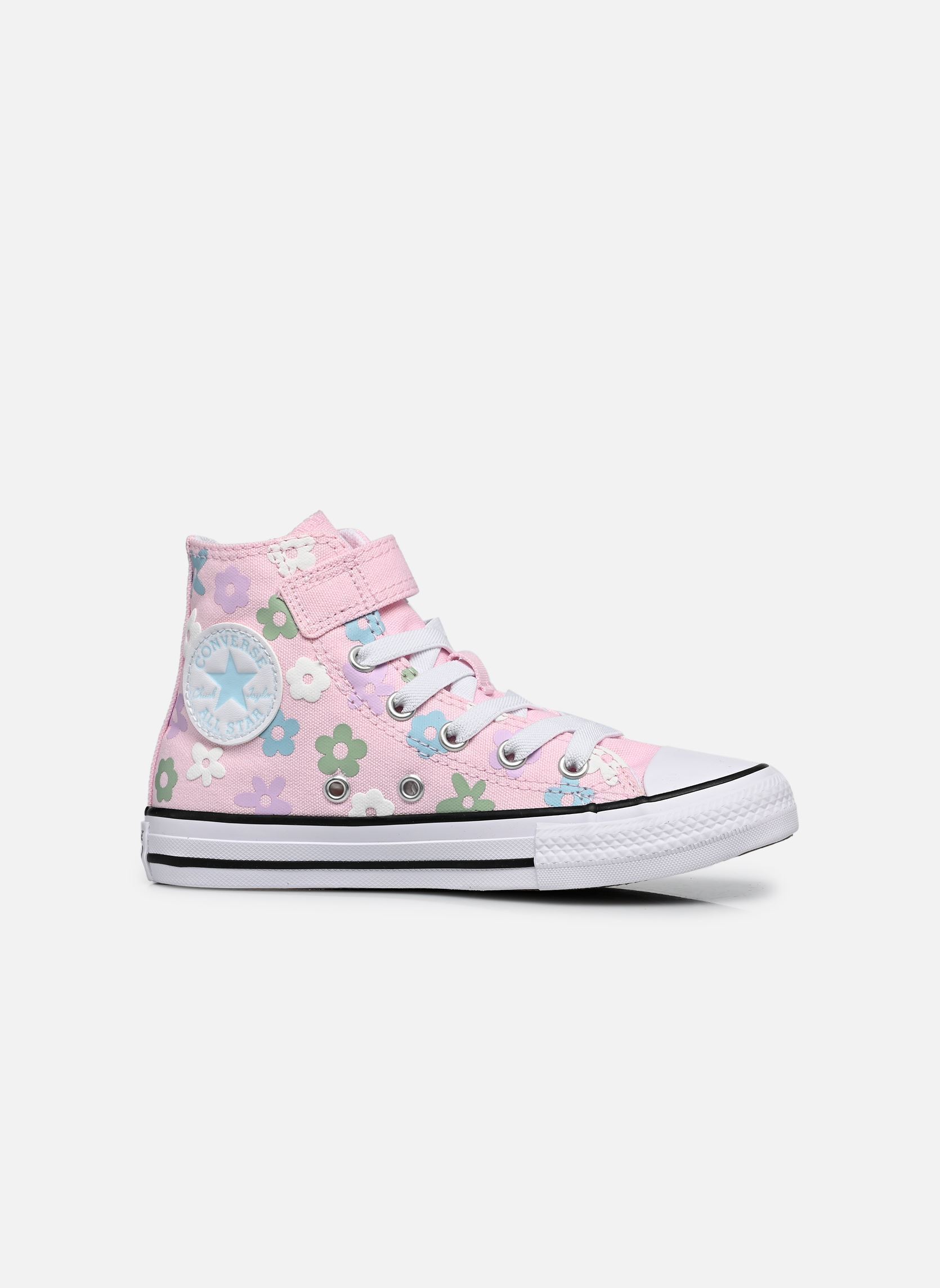 Baskets hautes Chuck Taylor All Star Easy-On Bubble Flo fille rose Converse Baskets hautes Chuck Taylor All Star Easy-On Bubble Flo fille rose New Found Bloom/White