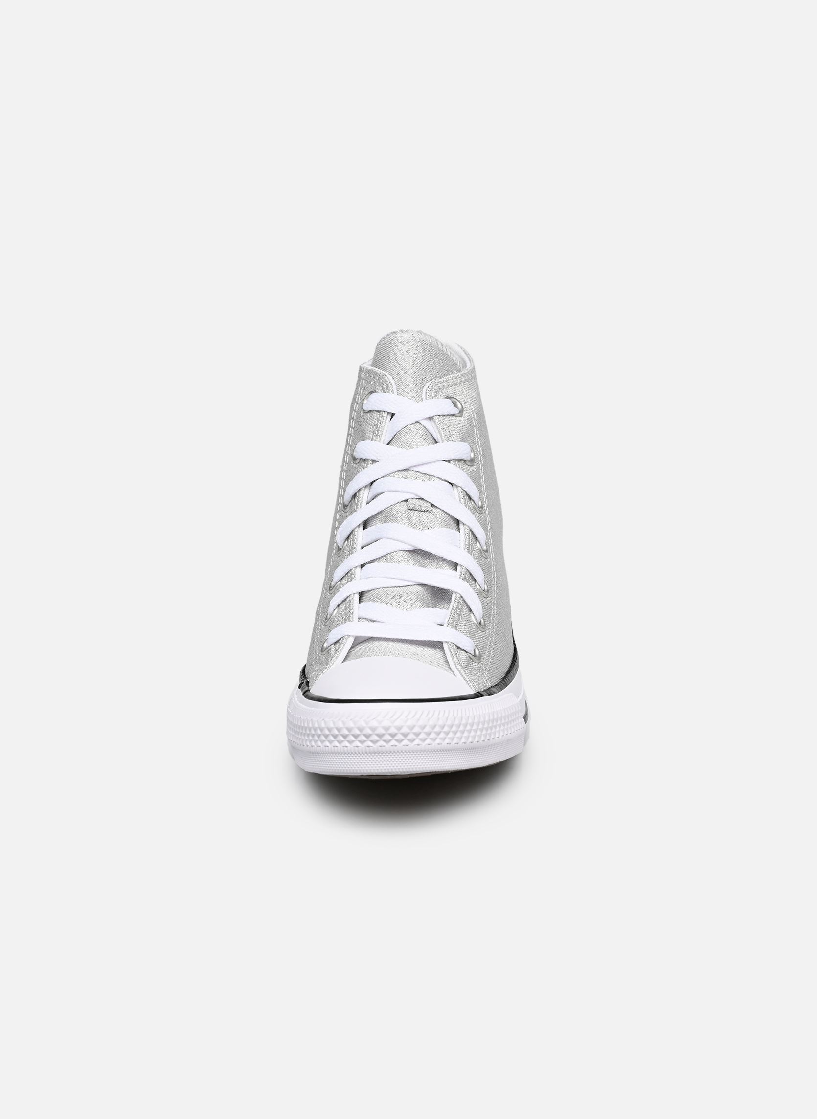 Niedrige Sneaker Chuck Taylor All Star Shine Hi J silber Converse Niedrige Sneaker Chuck Taylor All Star Shine Hi J silber LIGHT GREY/WHITE/BLACK