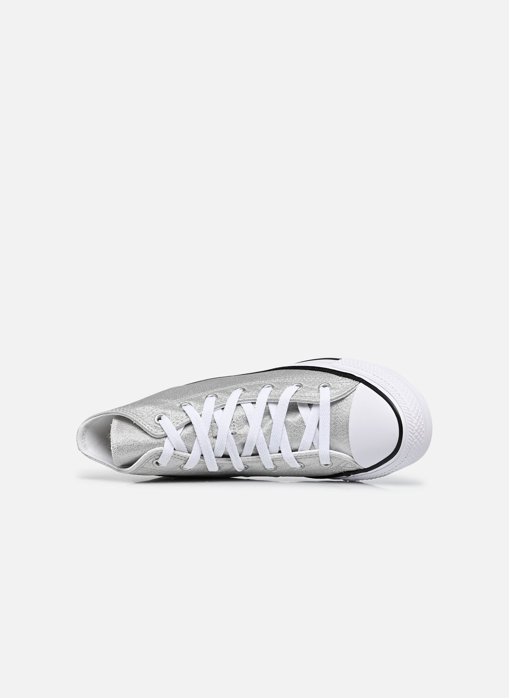 Niedrige Sneaker Chuck Taylor All Star Shine Hi J silber Converse Niedrige Sneaker Chuck Taylor All Star Shine Hi J silber LIGHT GREY/WHITE/BLACK