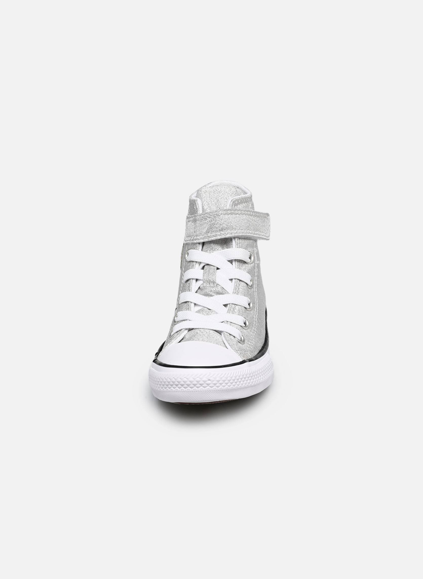 Niedrige Sneaker Chuck Taylor All Star Easy-On Shine Hi silber Converse Niedrige Sneaker Chuck Taylor All Star Easy-On Shine Hi silber Light grey/white/black
