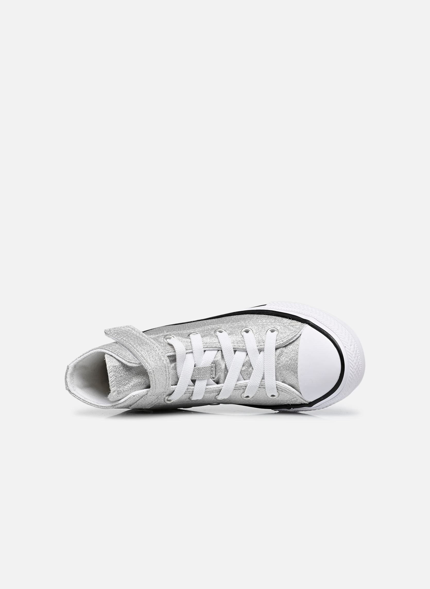 Niedrige Sneaker Chuck Taylor All Star Easy-On Shine Hi silber Converse Niedrige Sneaker Chuck Taylor All Star Easy-On Shine Hi silber Light grey/white/black
