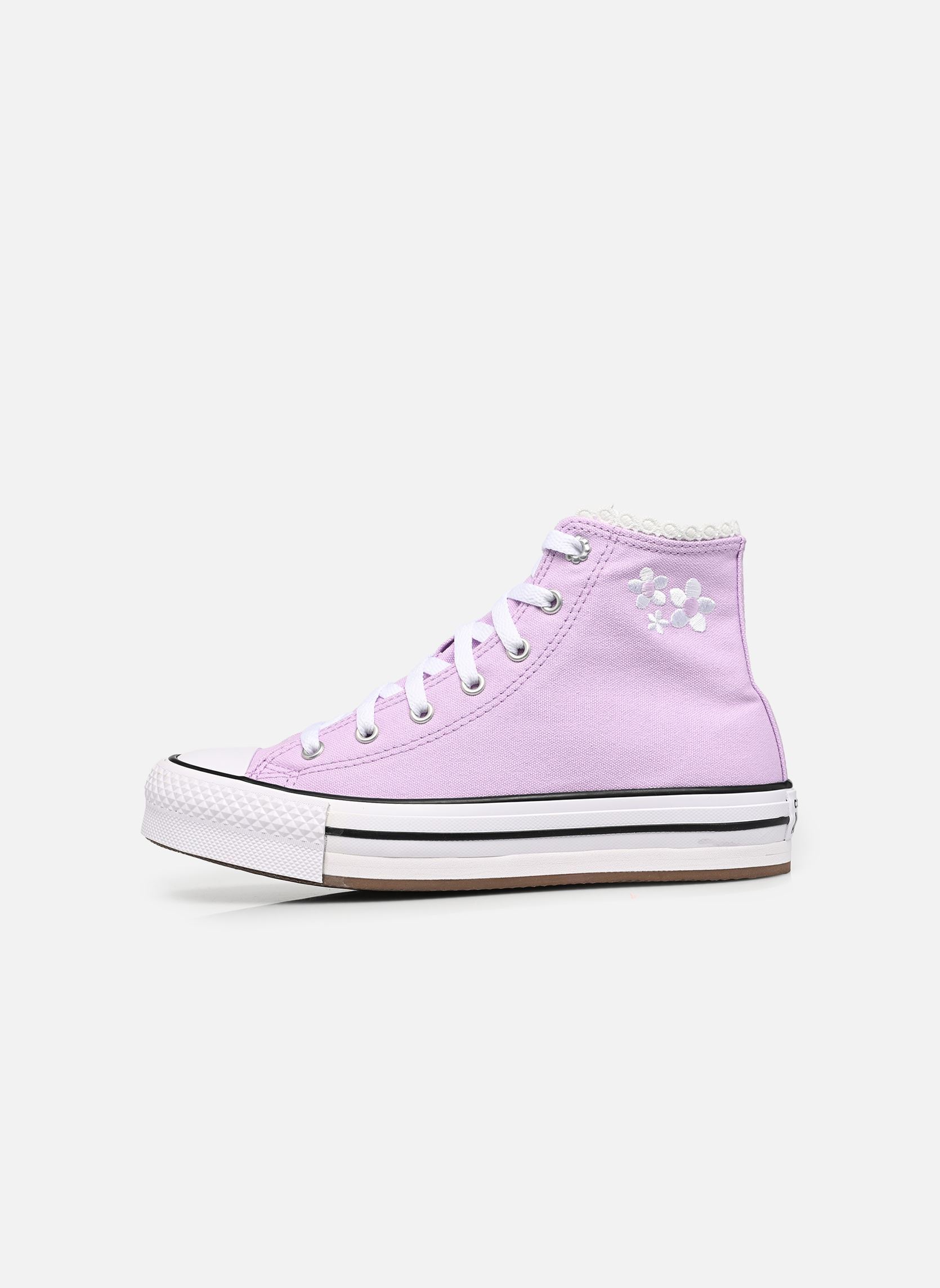 Baskets hautes Chuck Taylor All Star Eva Lift Platform fille violet Converse Baskets hautes Chuck Taylor All Star Eva Lift Platform fille violet LAVENDER LATTE/WHITE/BLACK