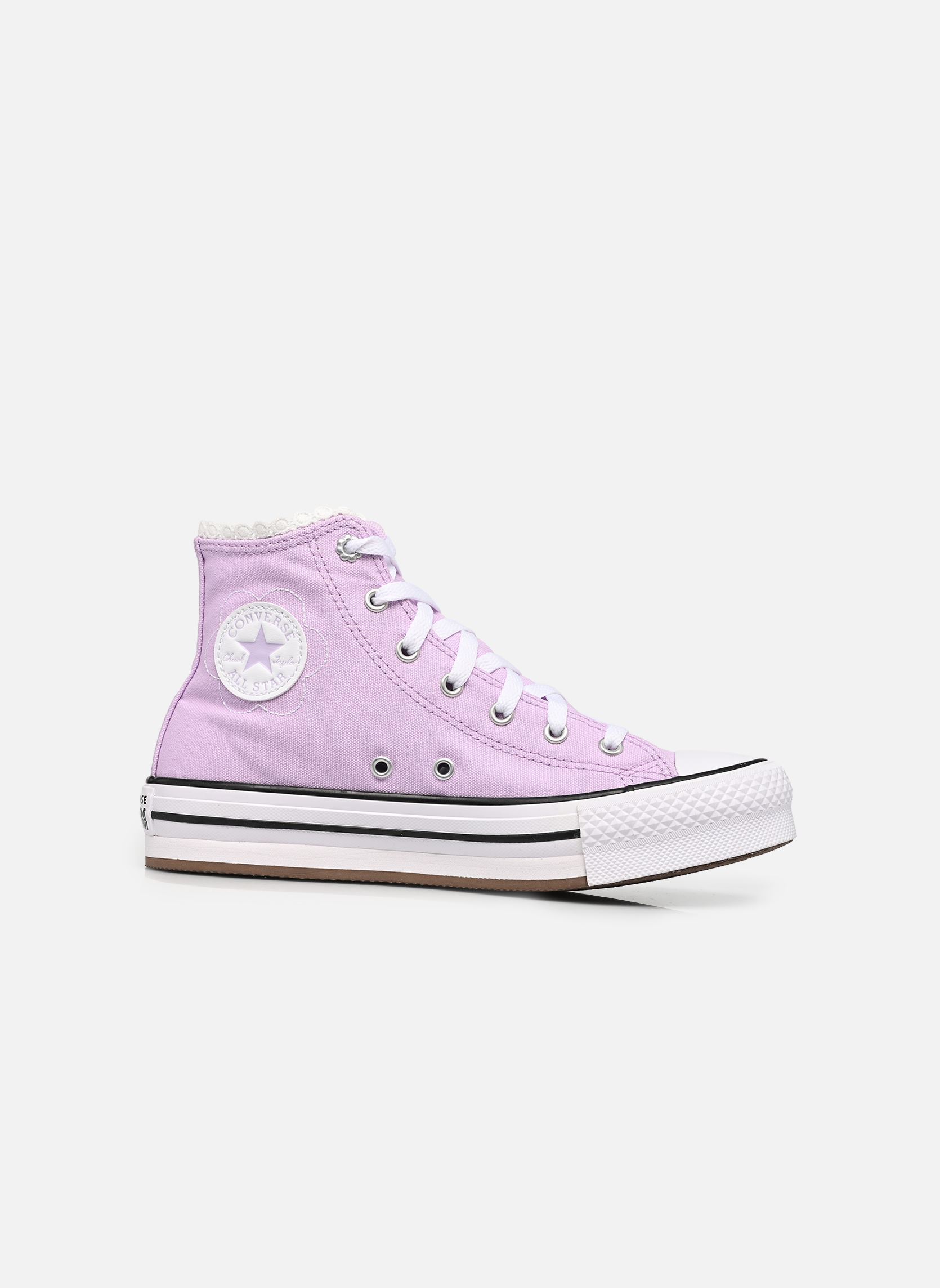 Baskets hautes Chuck Taylor All Star Eva Lift Platform fille violet Converse Baskets hautes Chuck Taylor All Star Eva Lift Platform fille violet LAVENDER LATTE/WHITE/BLACK