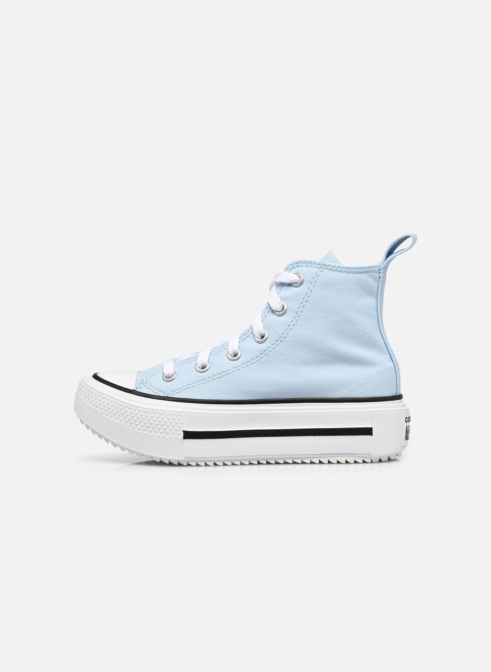 Baskets hautes Chuck Taylor All Star Lift Double Stack fille bleu Converse Baskets hautes Chuck Taylor All Star Lift Double Stack fille bleu CLEAR SKIES/WHITE/BLACK