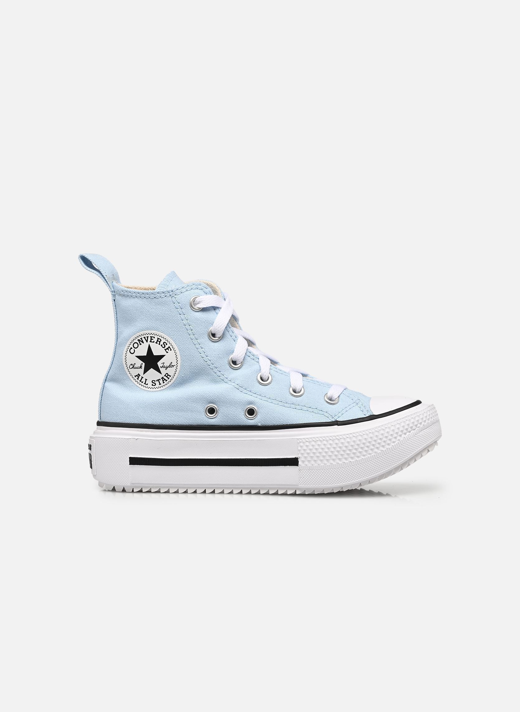 Baskets hautes Chuck Taylor All Star Lift Double Stack fille bleu Converse Baskets hautes Chuck Taylor All Star Lift Double Stack fille bleu CLEAR SKIES/WHITE/BLACK