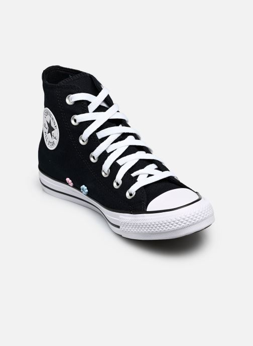 Converse Baskets toile Chuck Taylor All Star Studded Floral Hi femme noir