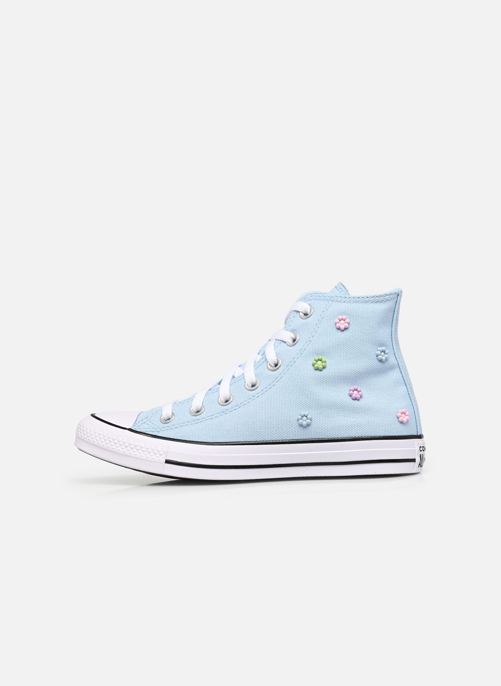 Baskets toile Chuck Taylor All Star Studded Floral Hi femme bleu Converse Baskets toile Chuck Taylor All Star Studded Floral Hi femme bleu CLEAR SKIES/FRESH CUT