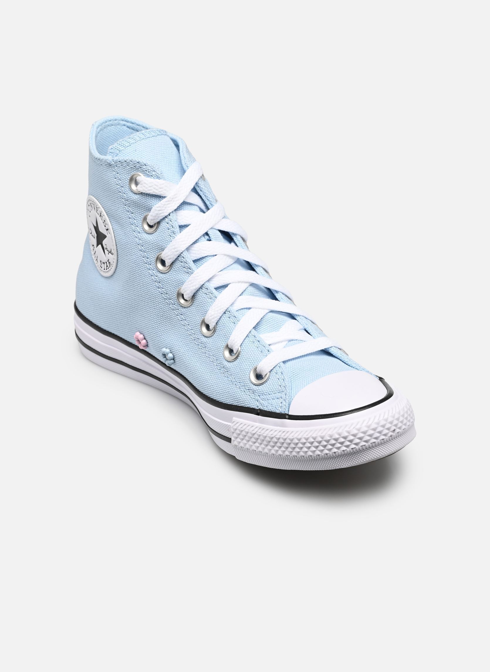 Baskets toile Chuck Taylor All Star Studded Floral Hi femme bleu Converse Baskets toile Chuck Taylor All Star Studded Floral Hi femme bleu CLEAR SKIES/FRESH CUT