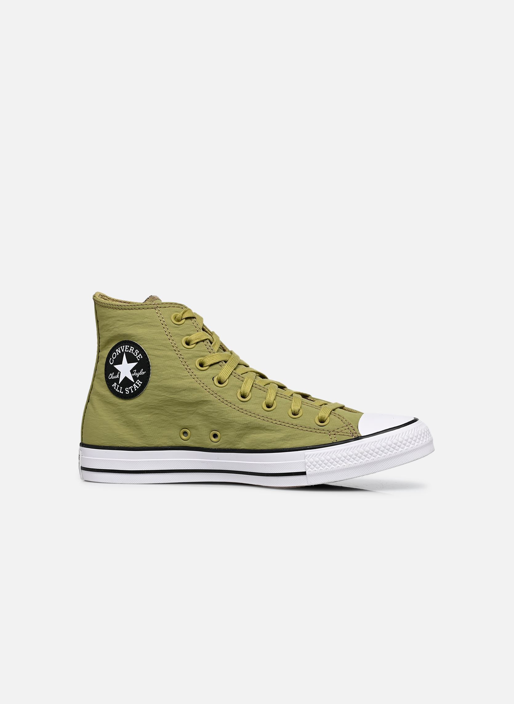 Baskets montantes Chuck Taylor All Star Nylon Hi homme vert Converse Baskets montantes Chuck Taylor All Star Nylon Hi homme vert IN THE WEEDS/BLACK/WHITE
