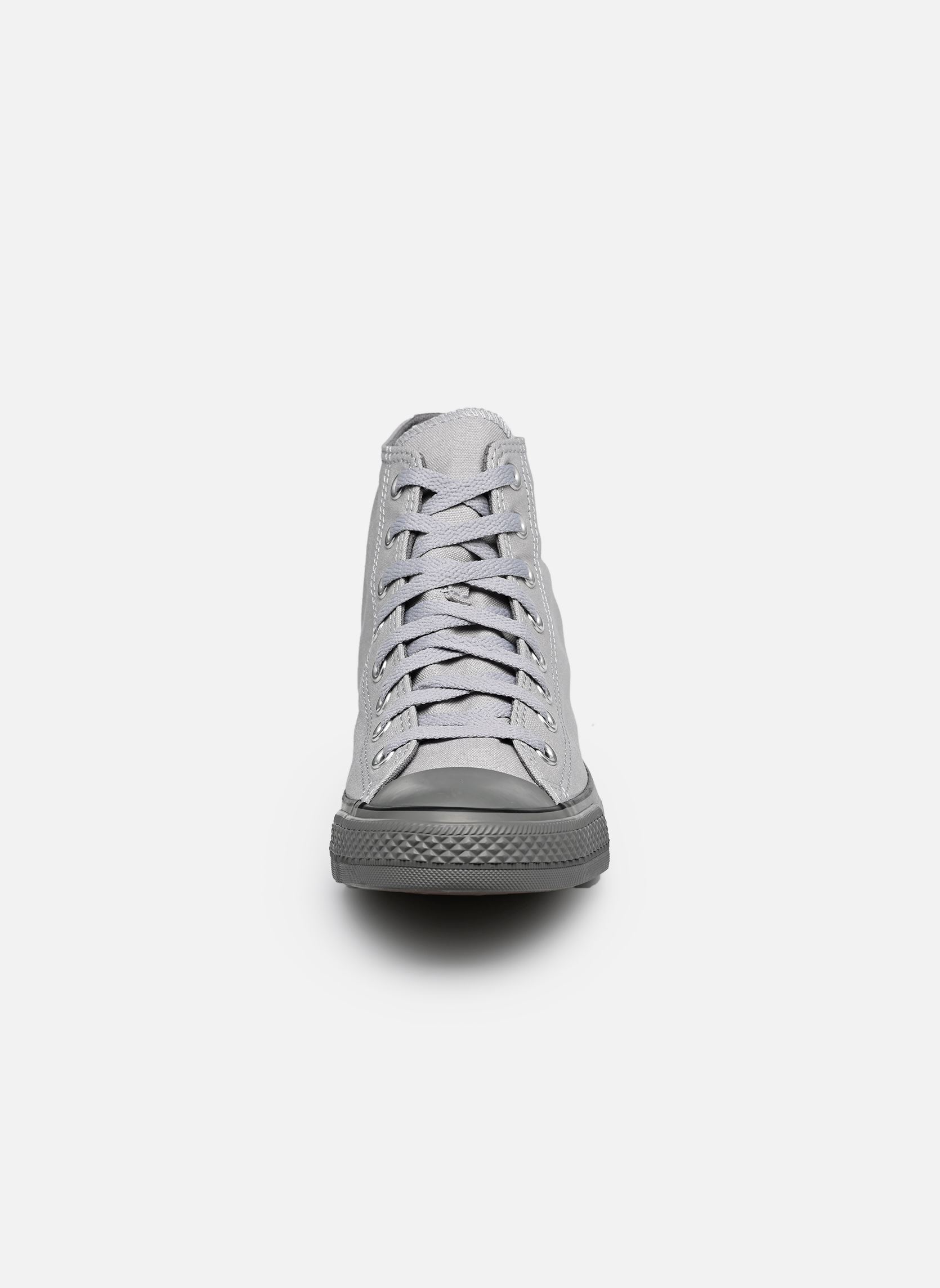 Leinen-Sneaker Chuck Taylor All Star Color Pop Hi M herren grau Converse Leinen-Sneaker Chuck Taylor All Star Color Pop Hi M herren grau GREY AREA/DARKER GREY/BLACK