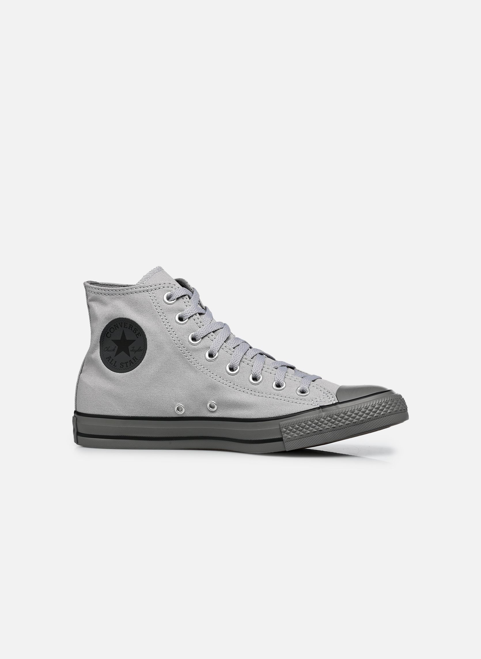 Leinen-Sneaker Chuck Taylor All Star Color Pop Hi M herren grau Converse Leinen-Sneaker Chuck Taylor All Star Color Pop Hi M herren grau GREY AREA/DARKER GREY/BLACK