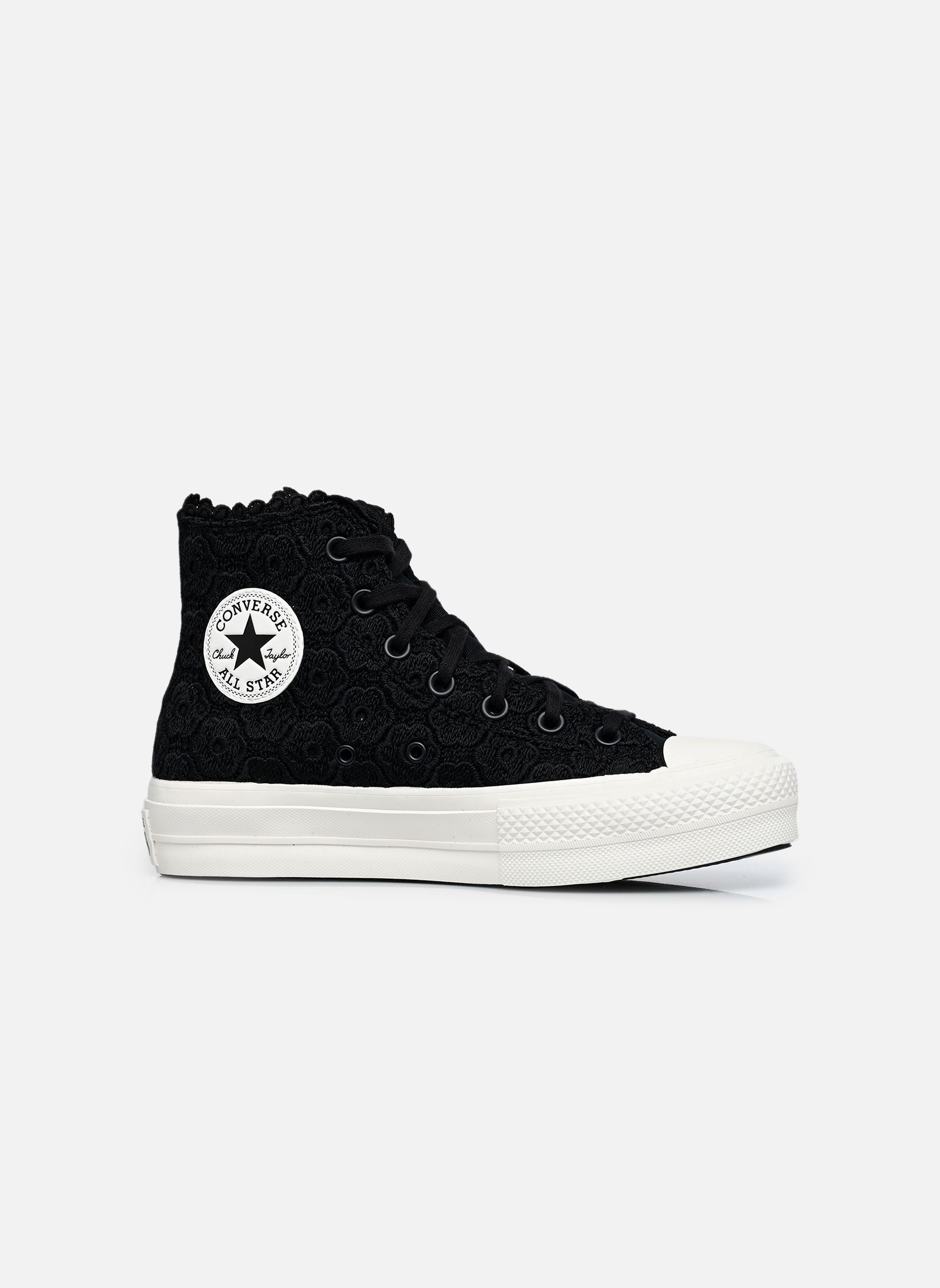 Baskets montantes Chuck Taylor All Star Lift Platform Croc femme noir Converse Baskets montantes Chuck Taylor All Star Lift Platform Croc femme noir BLACK/BLACK/VINTAGE WHITE