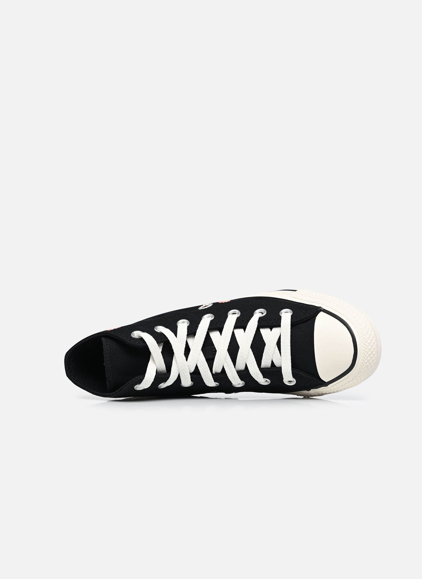 Leinen-Sneaker Chuck Taylor All Star Embroidered Floral damen schwarz Converse Leinen-Sneaker Chuck Taylor All Star Embroidered Floral damen schwarz BLACK/BRIGHT OUTLOOK/ALL HEAT
