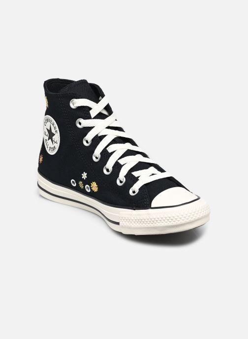 Converse Baskets toile Chuck Taylor All Star Embroidered Floral femme noir