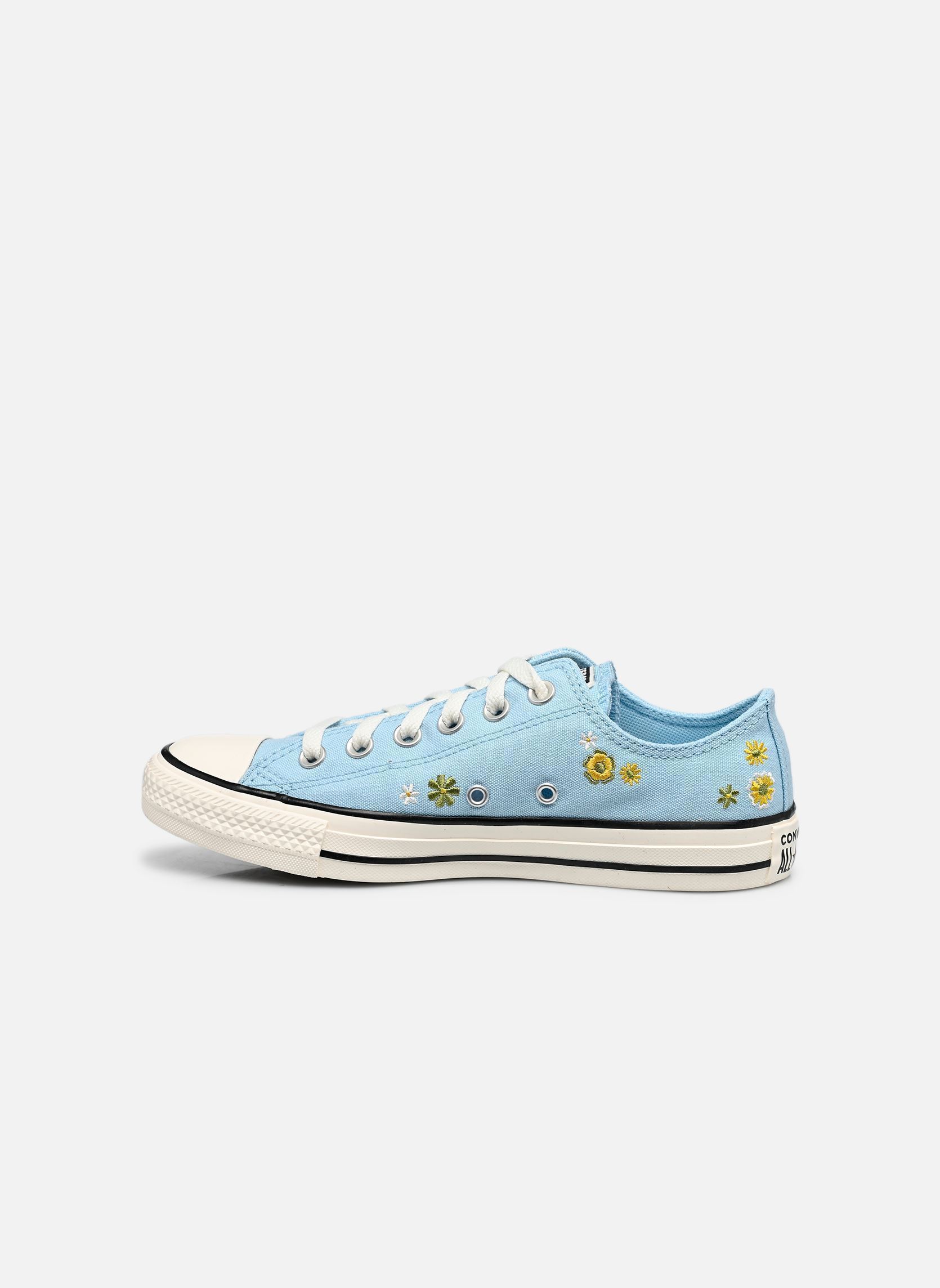 Leinen-Sneaker Chuck Taylor All Star Embroidered Floral damen blau Converse Leinen-Sneaker Chuck Taylor All Star Embroidered Floral damen blau CLEAR SKIES/BRIGHT OUTLOOK
